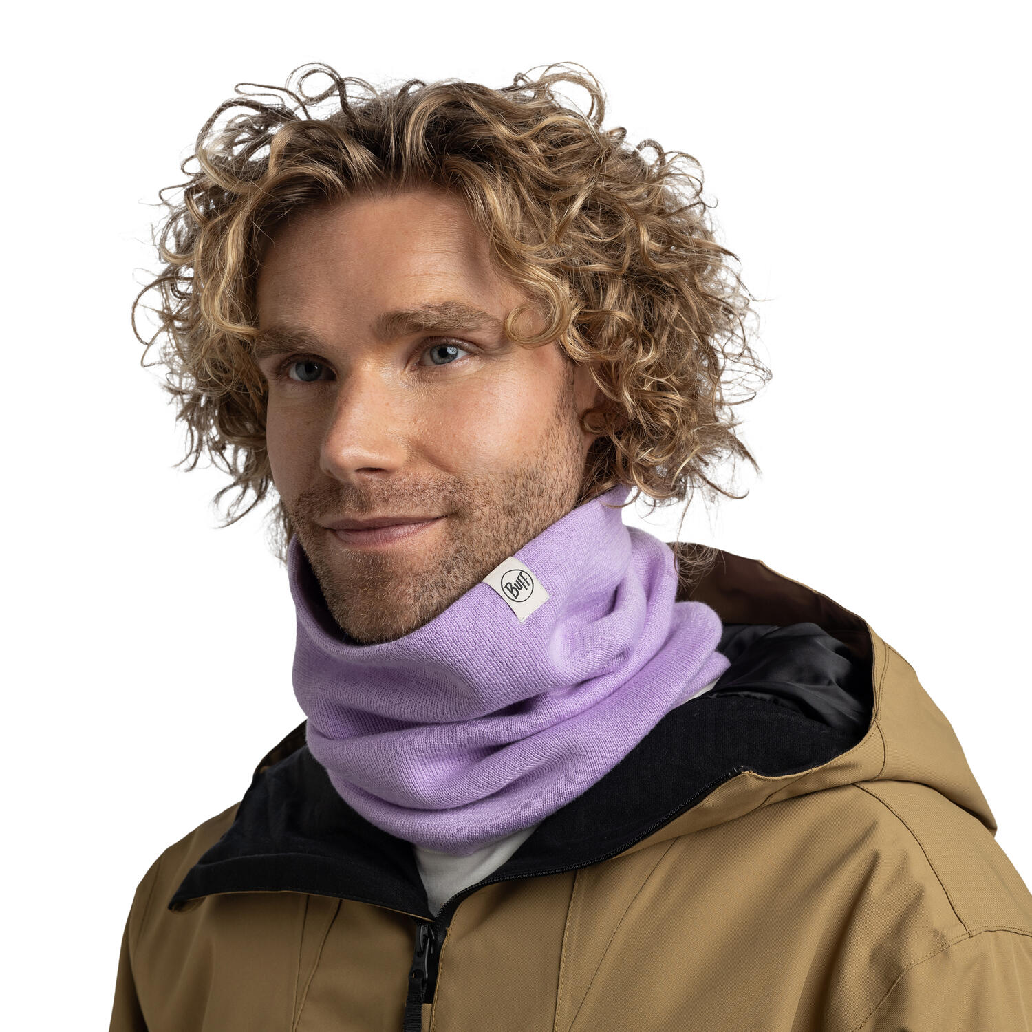 Bandana BUFF KNITTED NECKWARMER LILON GRAPE ICE 6/7