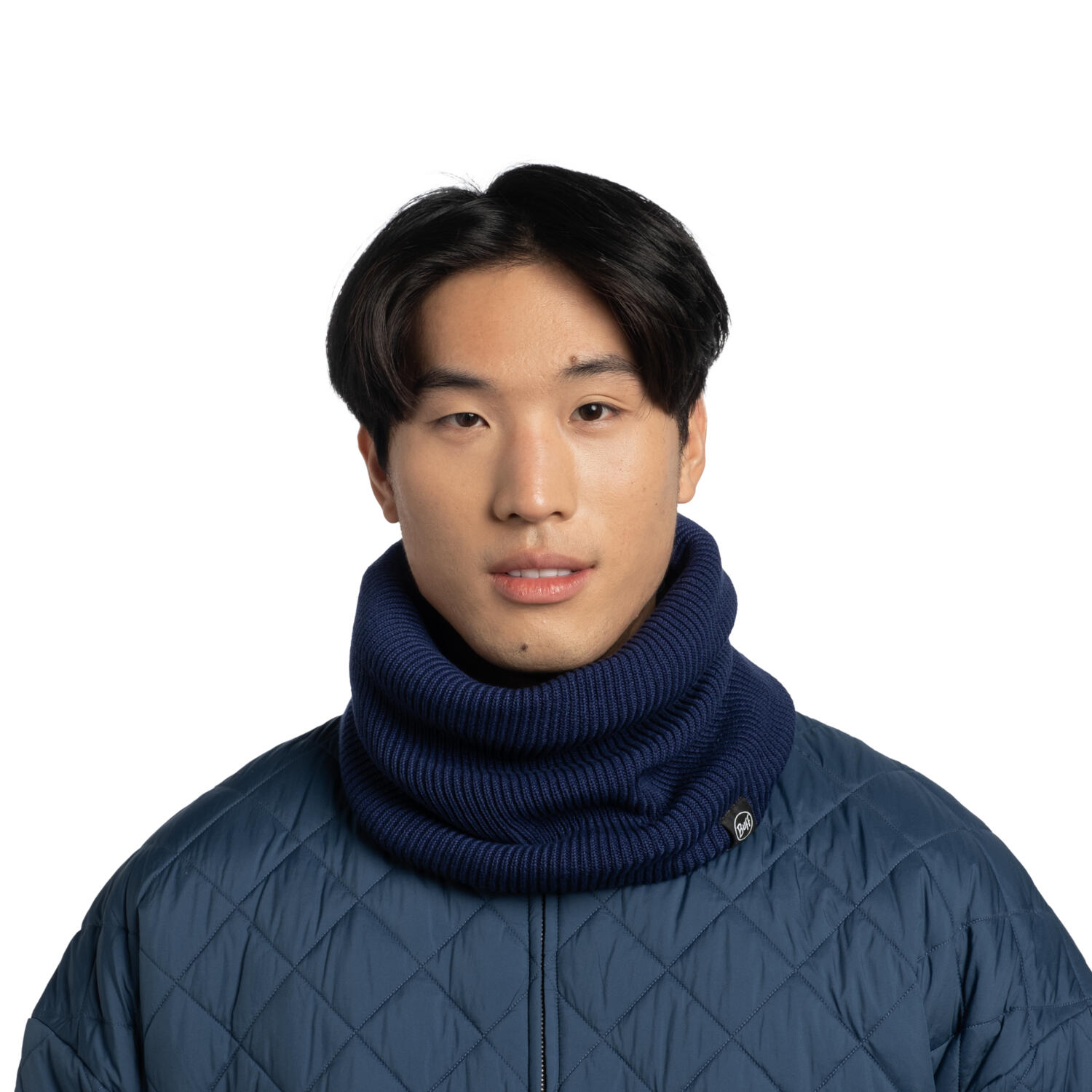 Braga de cuello Knitted & Fleece Unisex Buff Azul oscuro 5/7