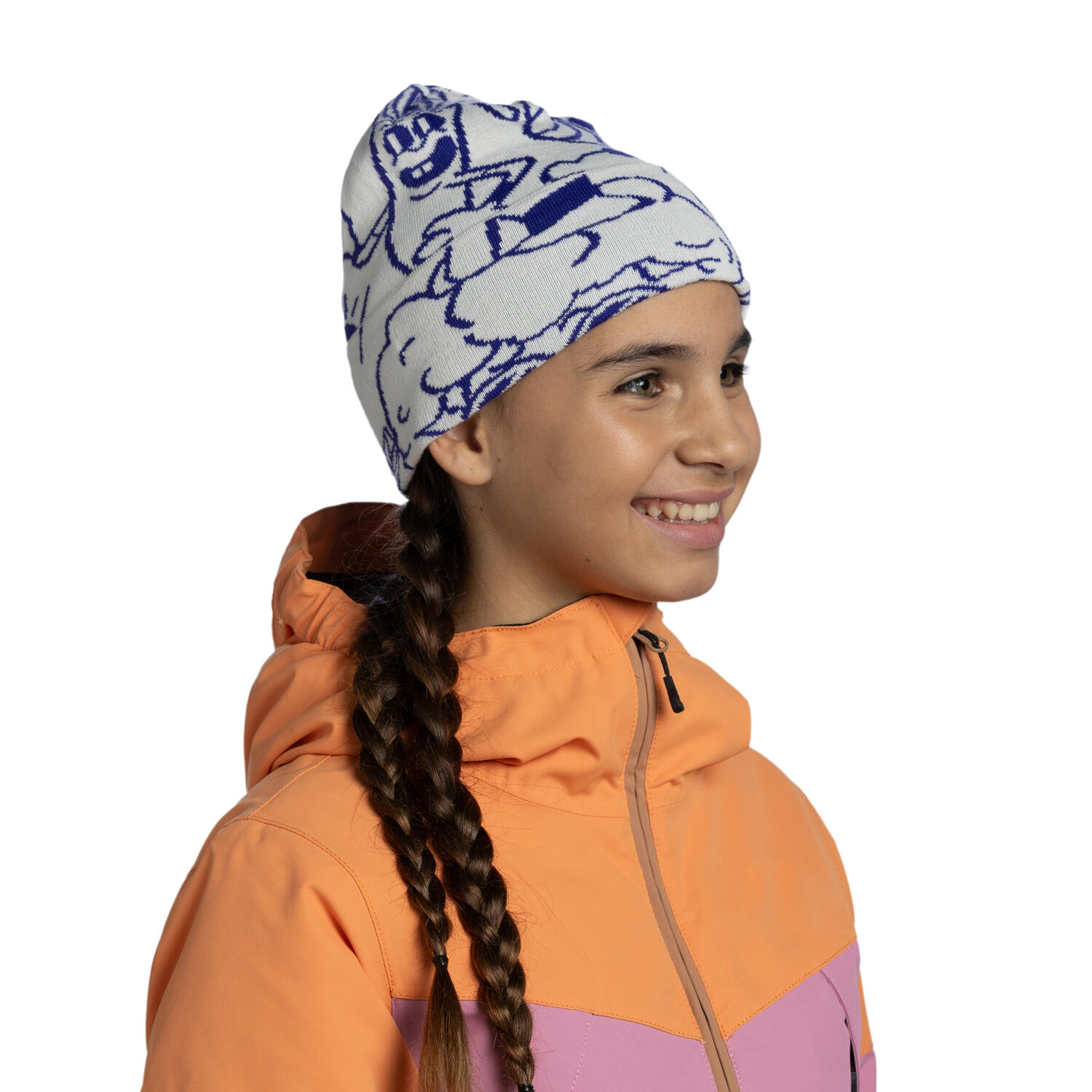 Gorro Knitted Unisex Buff Blanco 3/5
