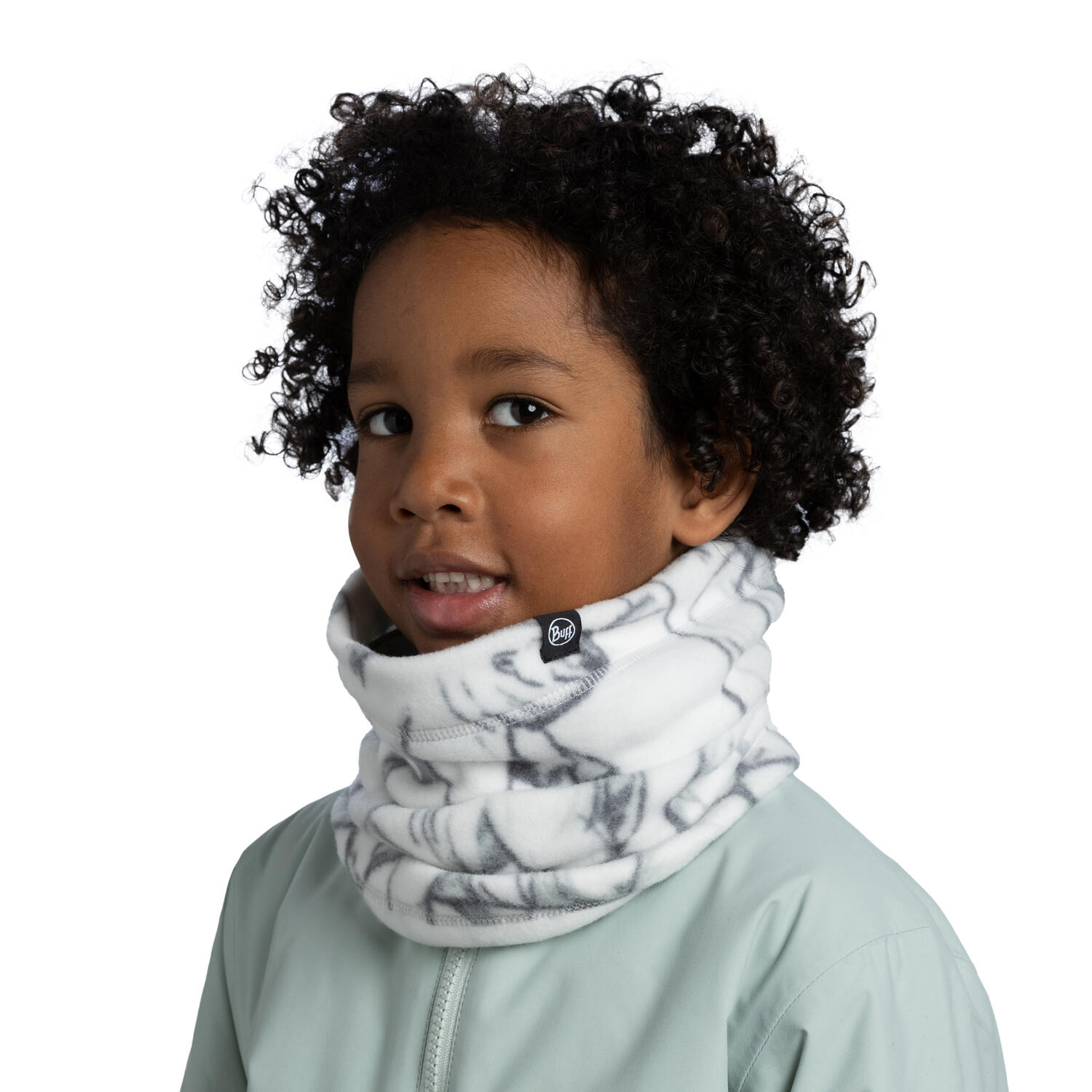 Braga de cuello Polar Prints Unisex Buff Blanco 4/5