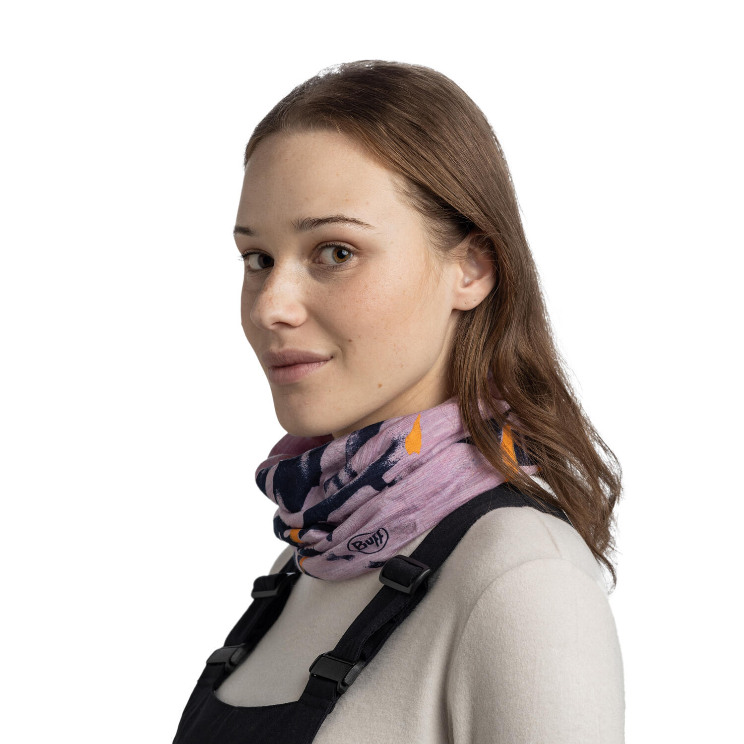 Braga de cuello Merino Lightweight Unisex Buff Morado 5/7