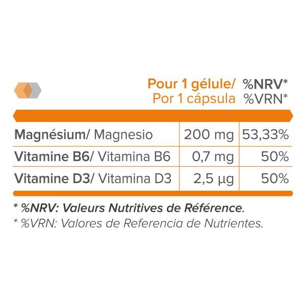 Magnesio + Vitaminas B6 + D3 60 Cápsulas SportDone 2/3