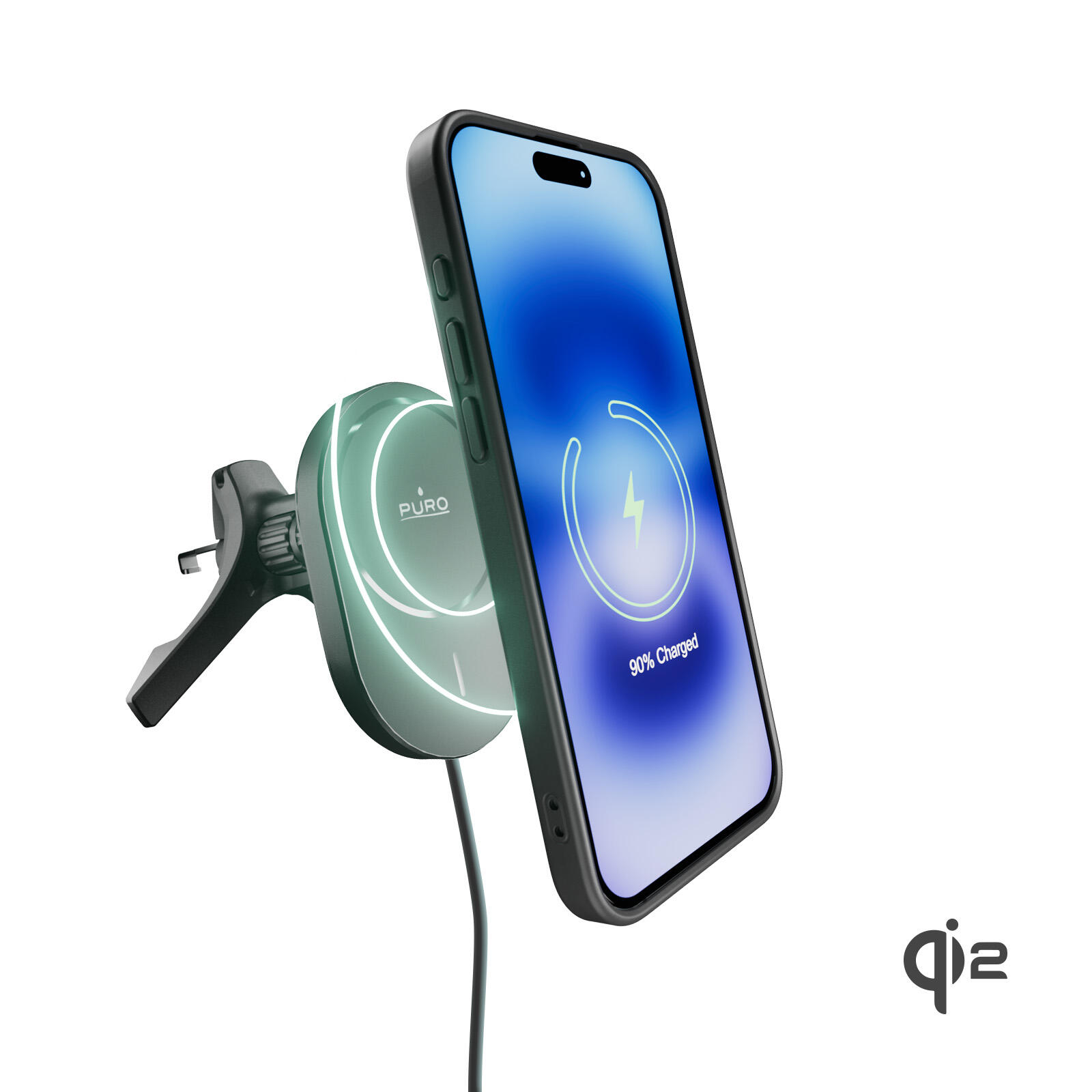 Support de voiture magnétique avec recharge sans fil Qi2 Power Mag Holder 3/7