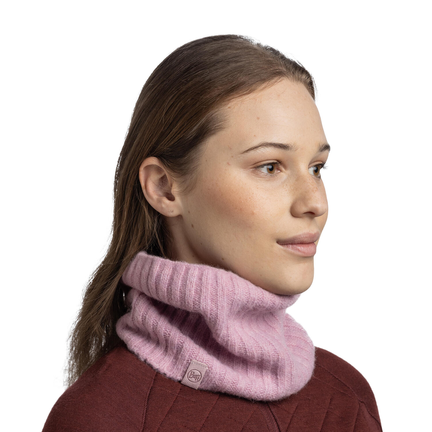 Cache-cou tricoté Unisex Buff Rose TAILLE UNIQUE 6/7