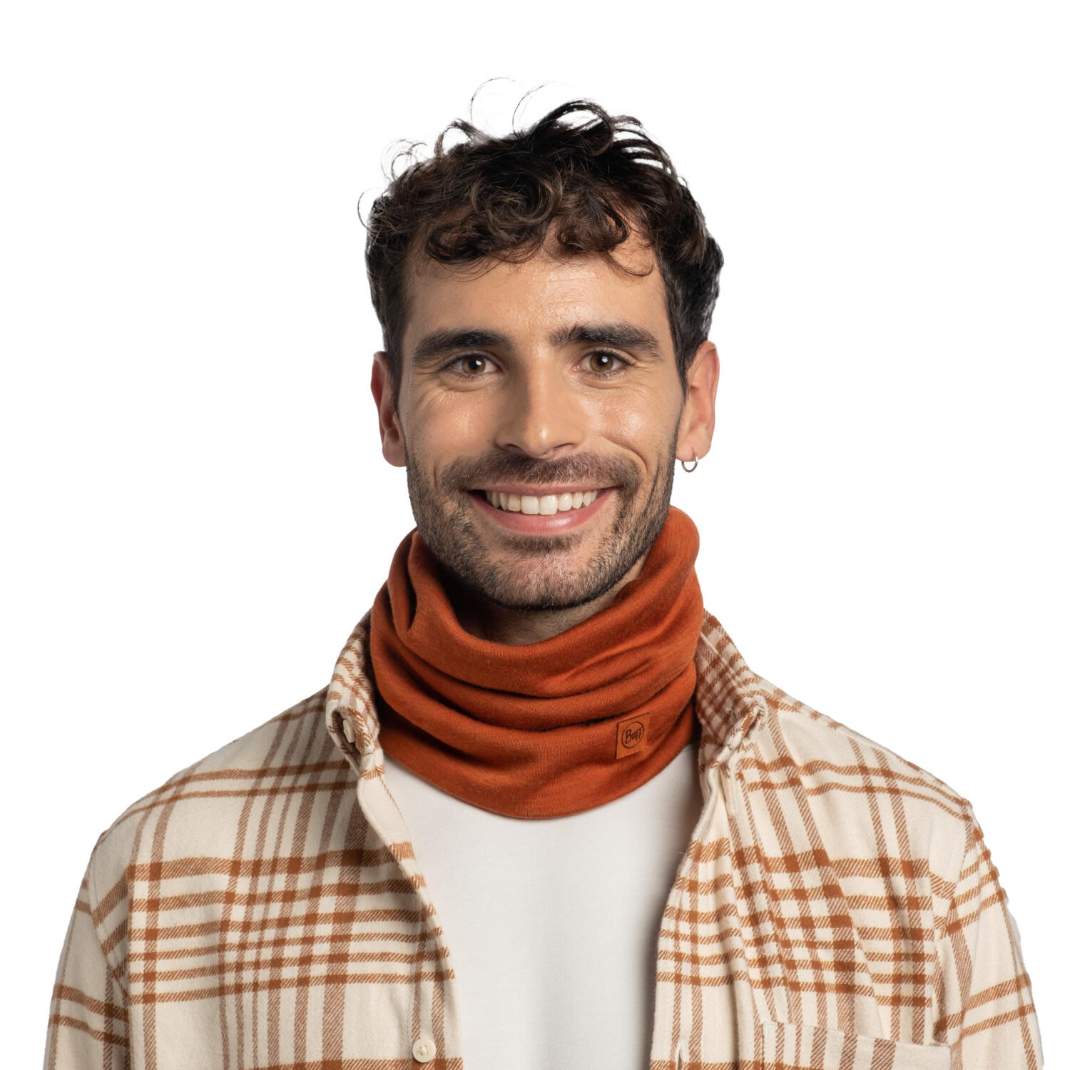 Braga de cuello Merino Heavyweight Unisex Buff Naranja 5/7