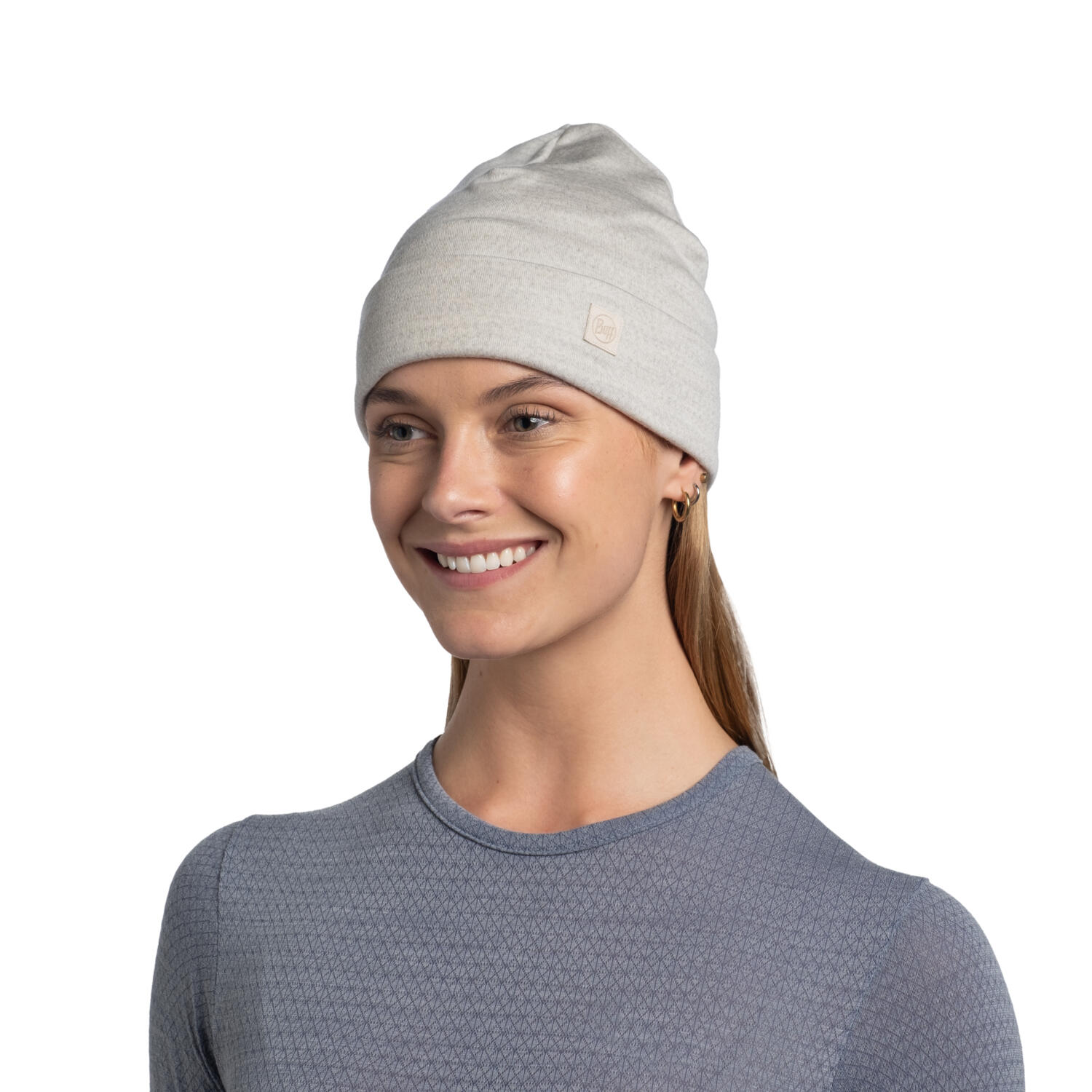 Gorro Merino Heavyweight Unisex Buff Blanco 5/7