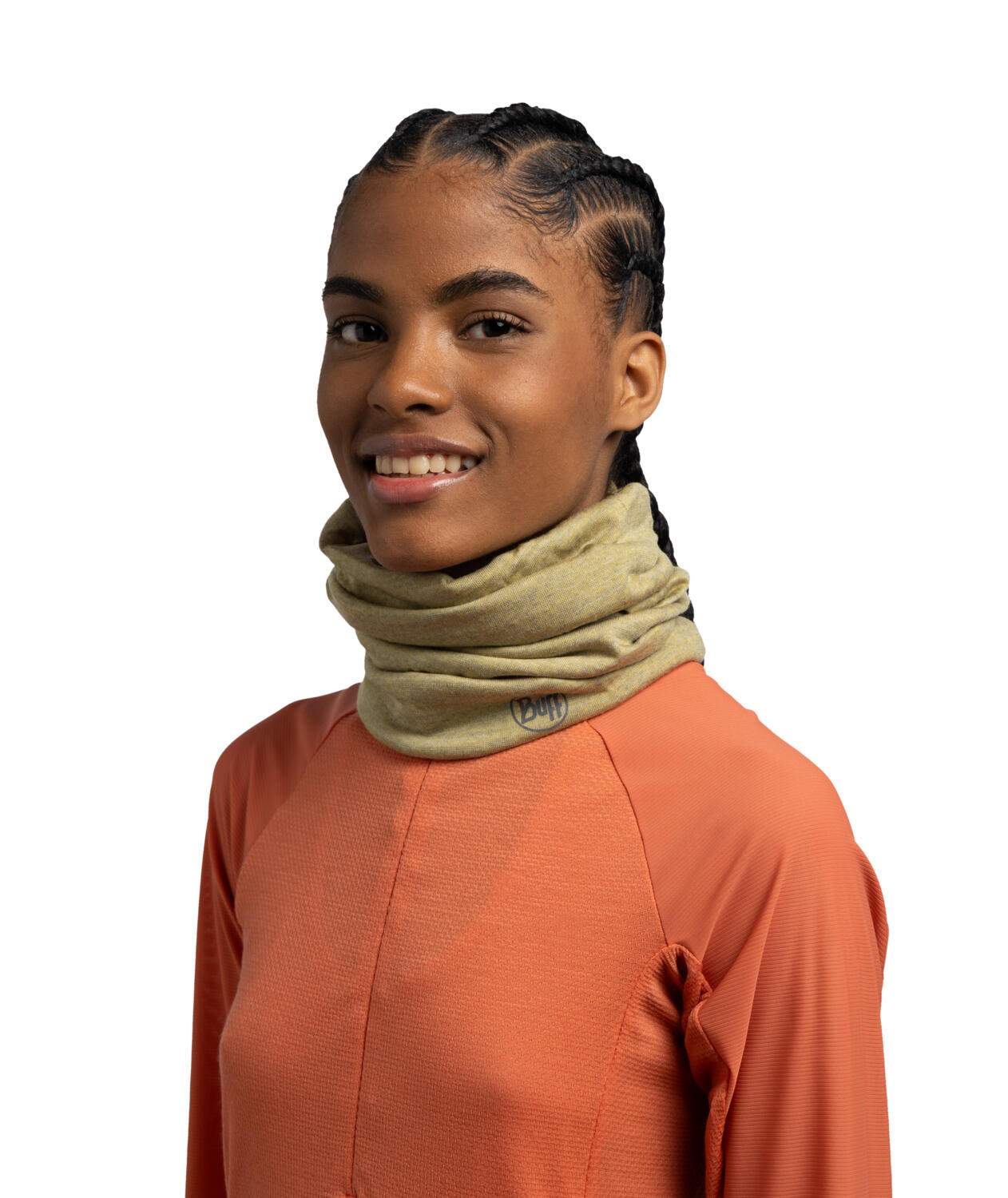 Braga de cuello Merino Midweight Unisex Buff Marrón 5/7