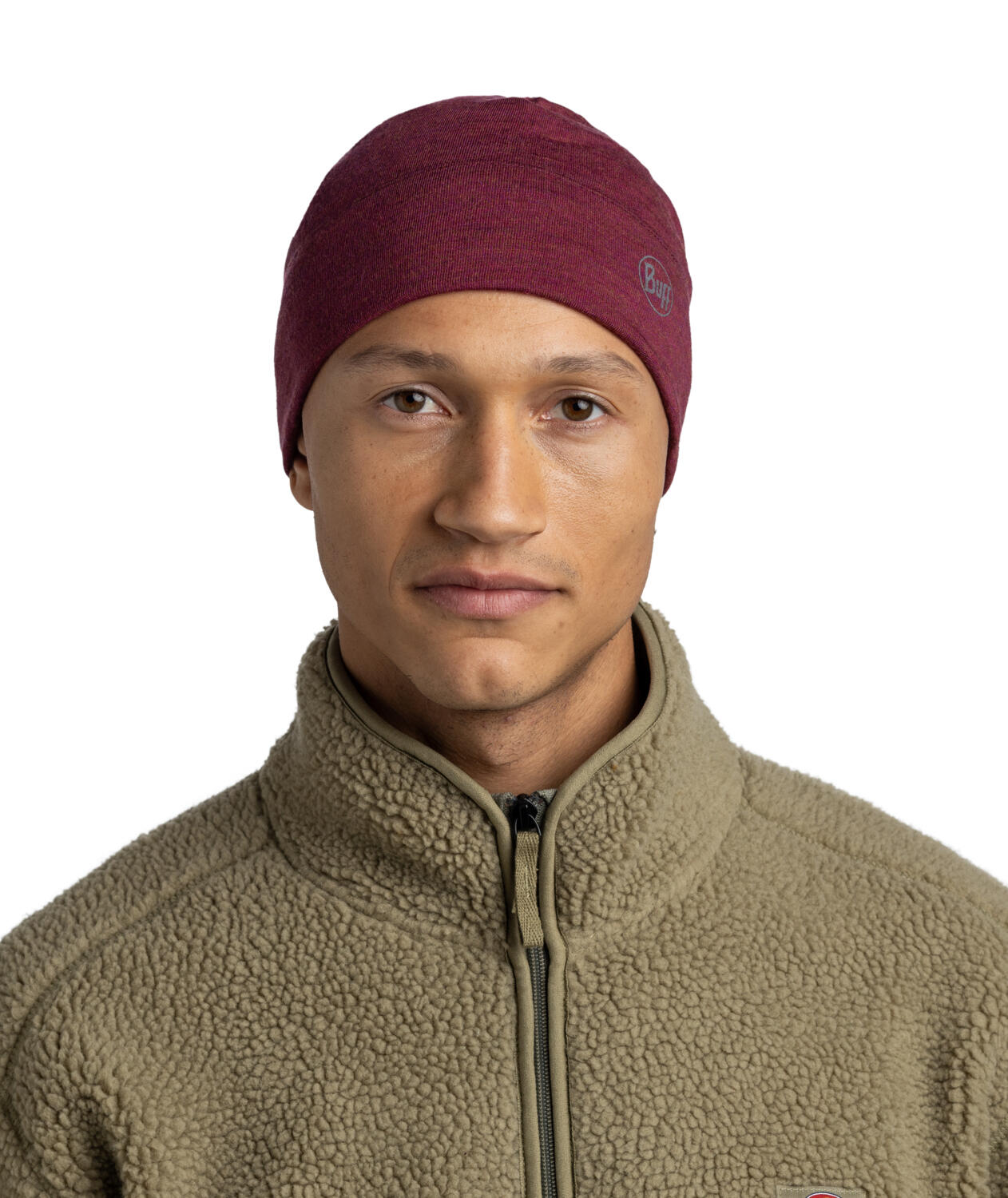 Gorro Merino Midweight Unisex Buff Rojo 4/7