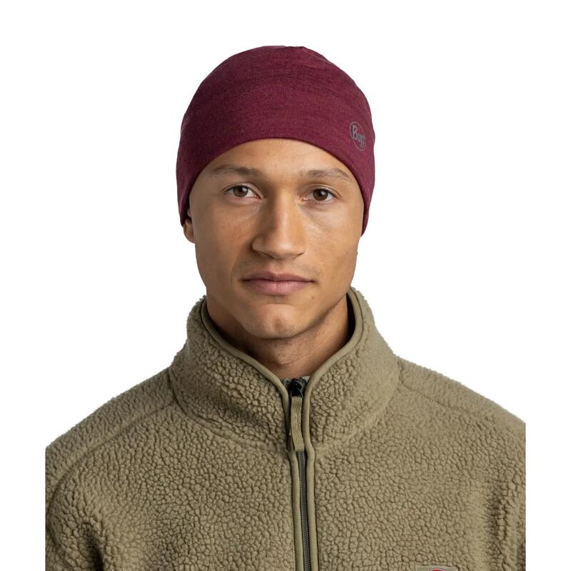 Czapka Merino Midweight Beanie - Melange Tibetan Red