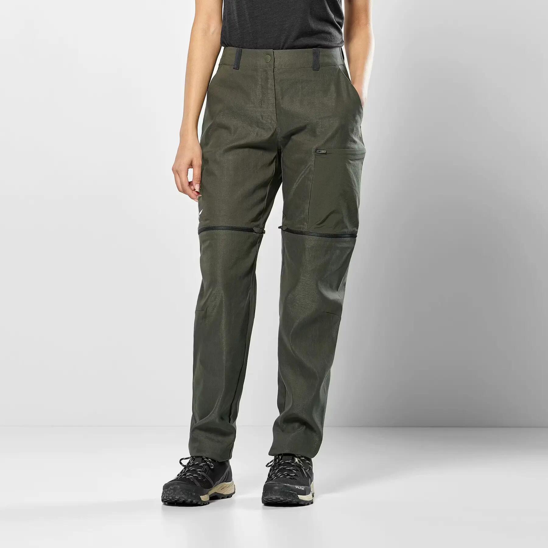 Pantalones 2 en 1 para mujer Salewa Puez Hemp 3/5
