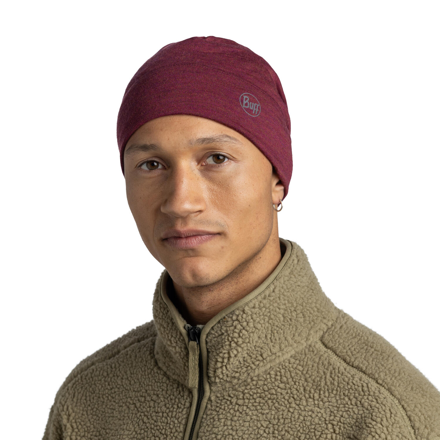 Gorro Merino Midweight Unisex Buff Rojo 6/7