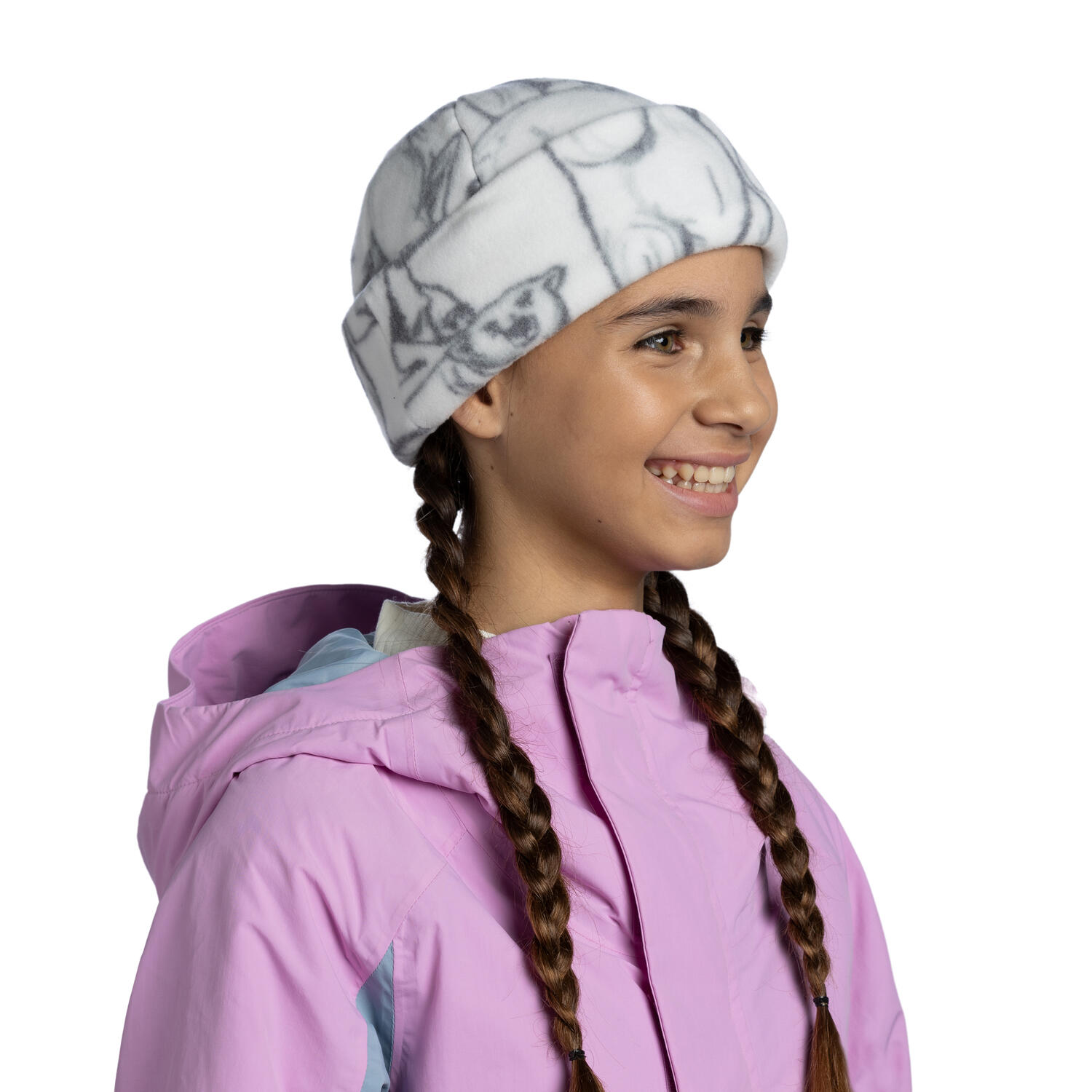 Gorro Polar Pattern Unisex Buff Blanco 3/5
