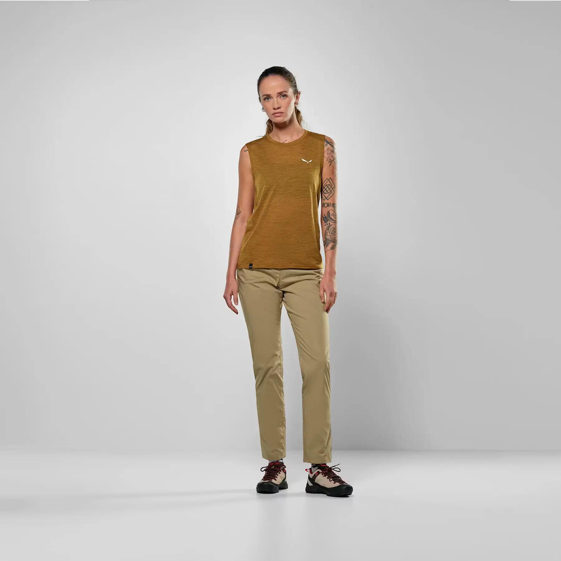 Camiseta sin mangas con mini logo mujer Salewa Eagle 3/5
