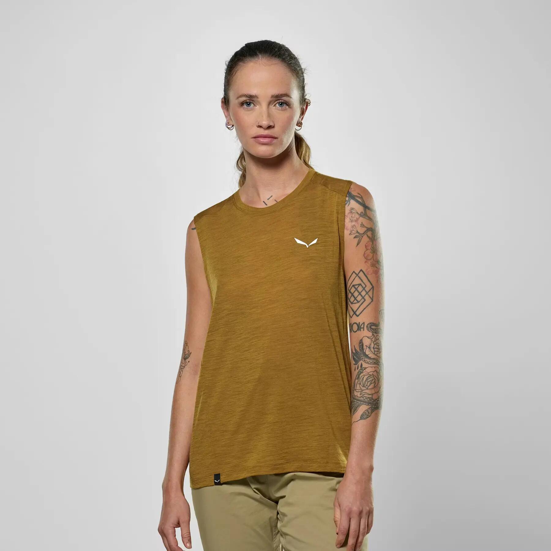Camiseta sin mangas con mini logo mujer Salewa Eagle 2/5