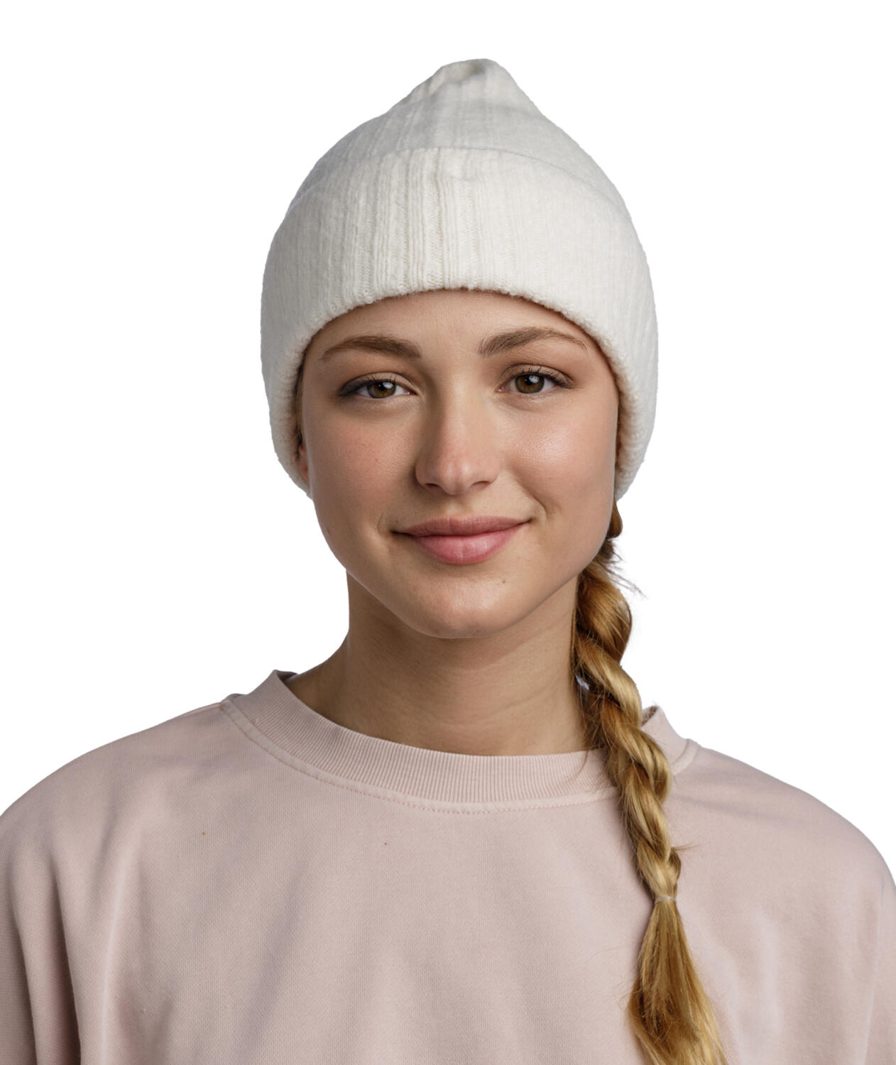 Gorro Knitted Unisex Buff Blanco 3/6