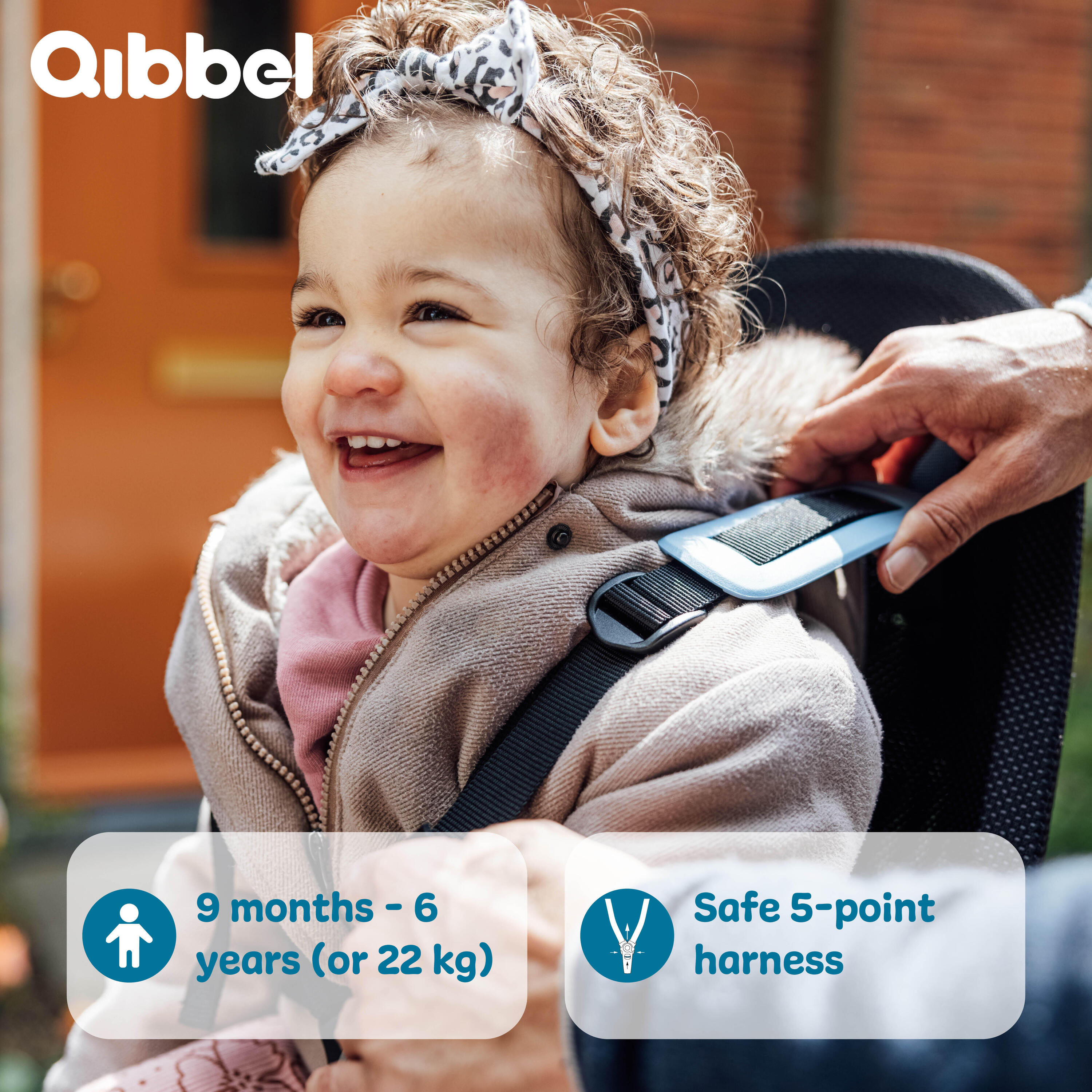 Siège enfant Qibbel Arrière Qibbel Air Gris Granite 6/6