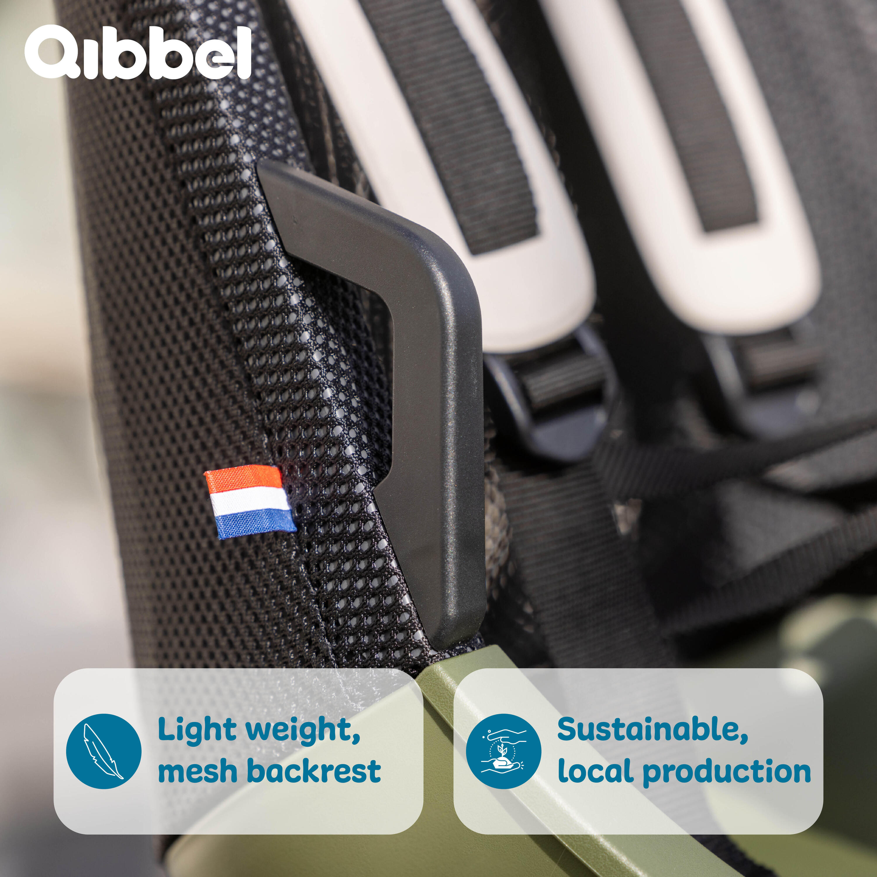 Siège enfant Qibbel Arrière Qibbel Air Bleu Océan 4/6