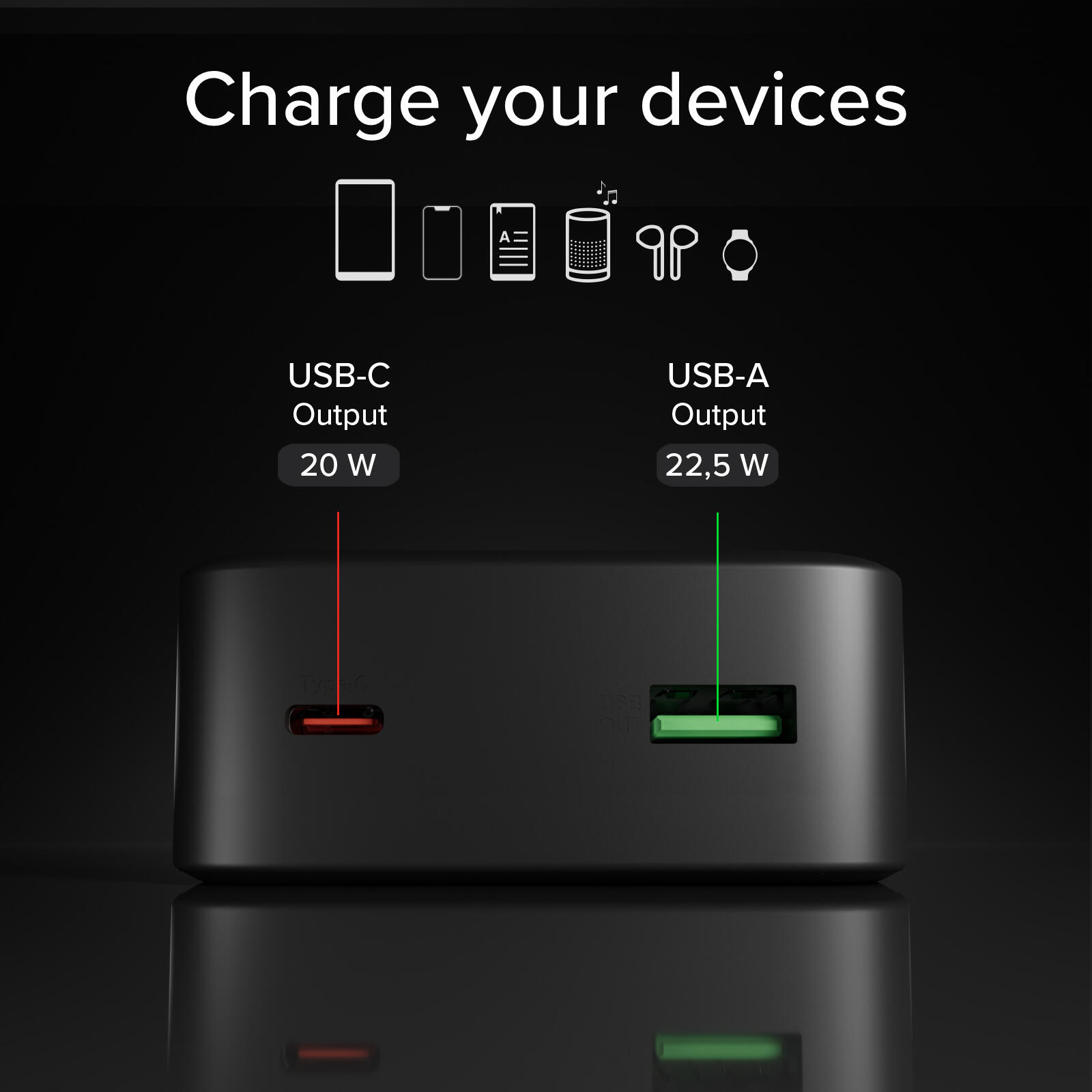 Power Bank 20000 mAh High Density con PD e doppia porta USB 6/7