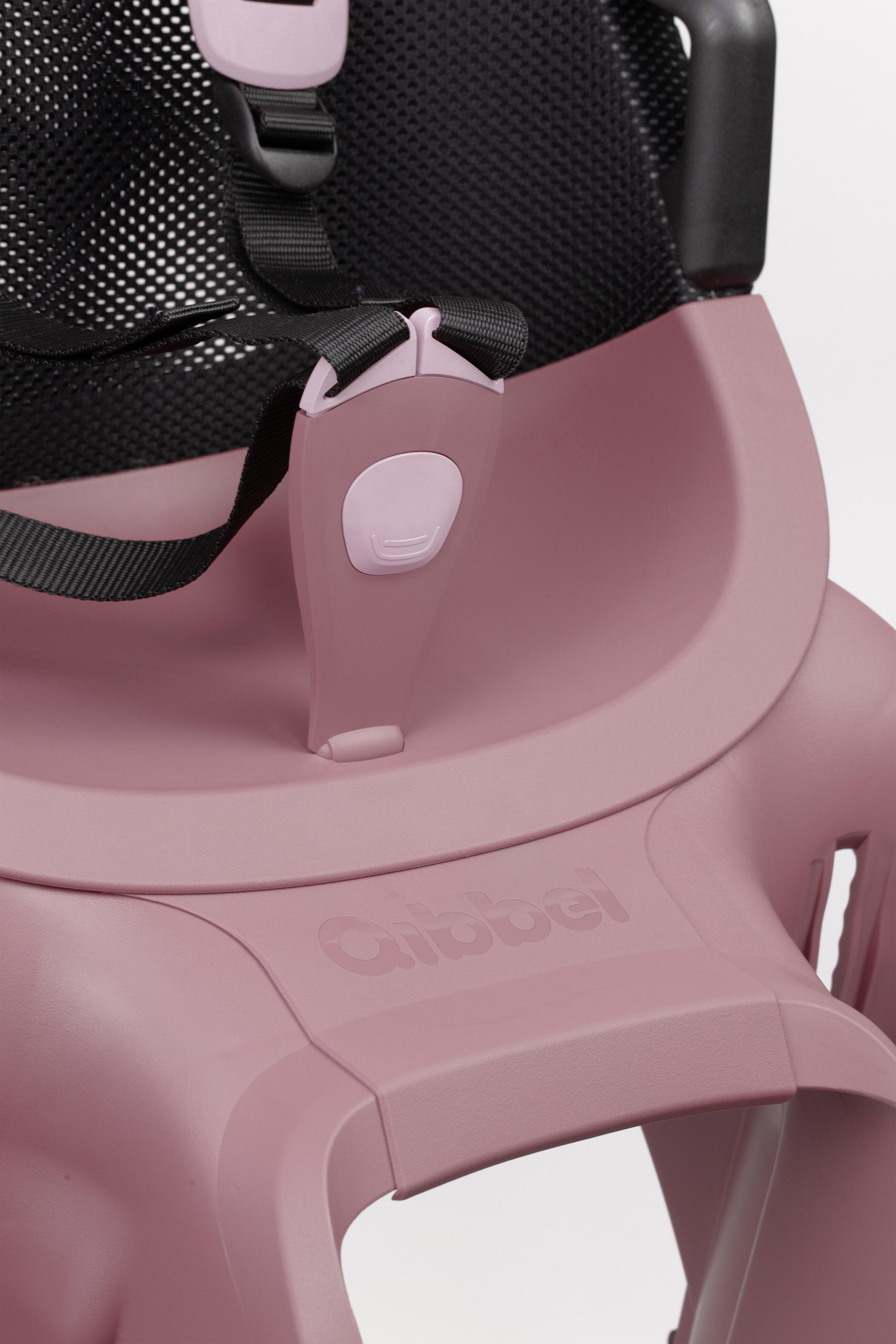 Qibbel Air Plum Rose, rear seat with carrier fitment Quickconnect 2/6