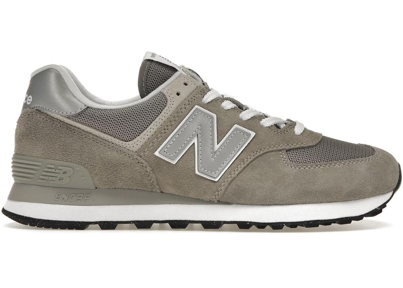 New Balance 574 Grey White 1/2