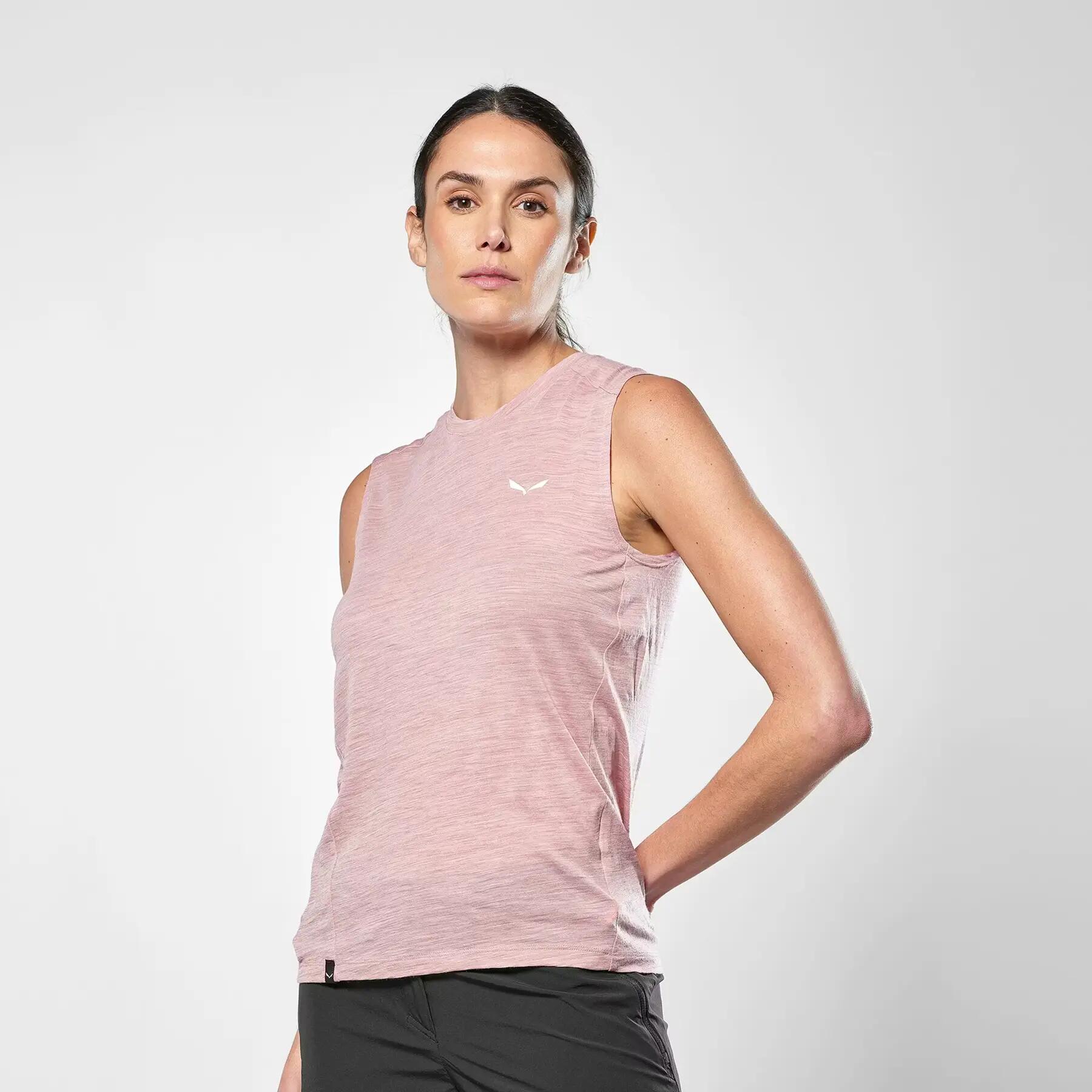 Camiseta sin mangas con mini logo mujer Salewa Eagle 2/5