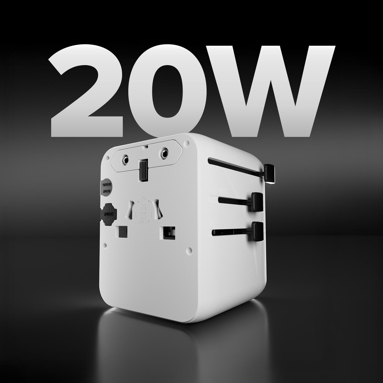 Adaptateur universel de voyage Europe, Amérique, Asie, Afrique 2/7