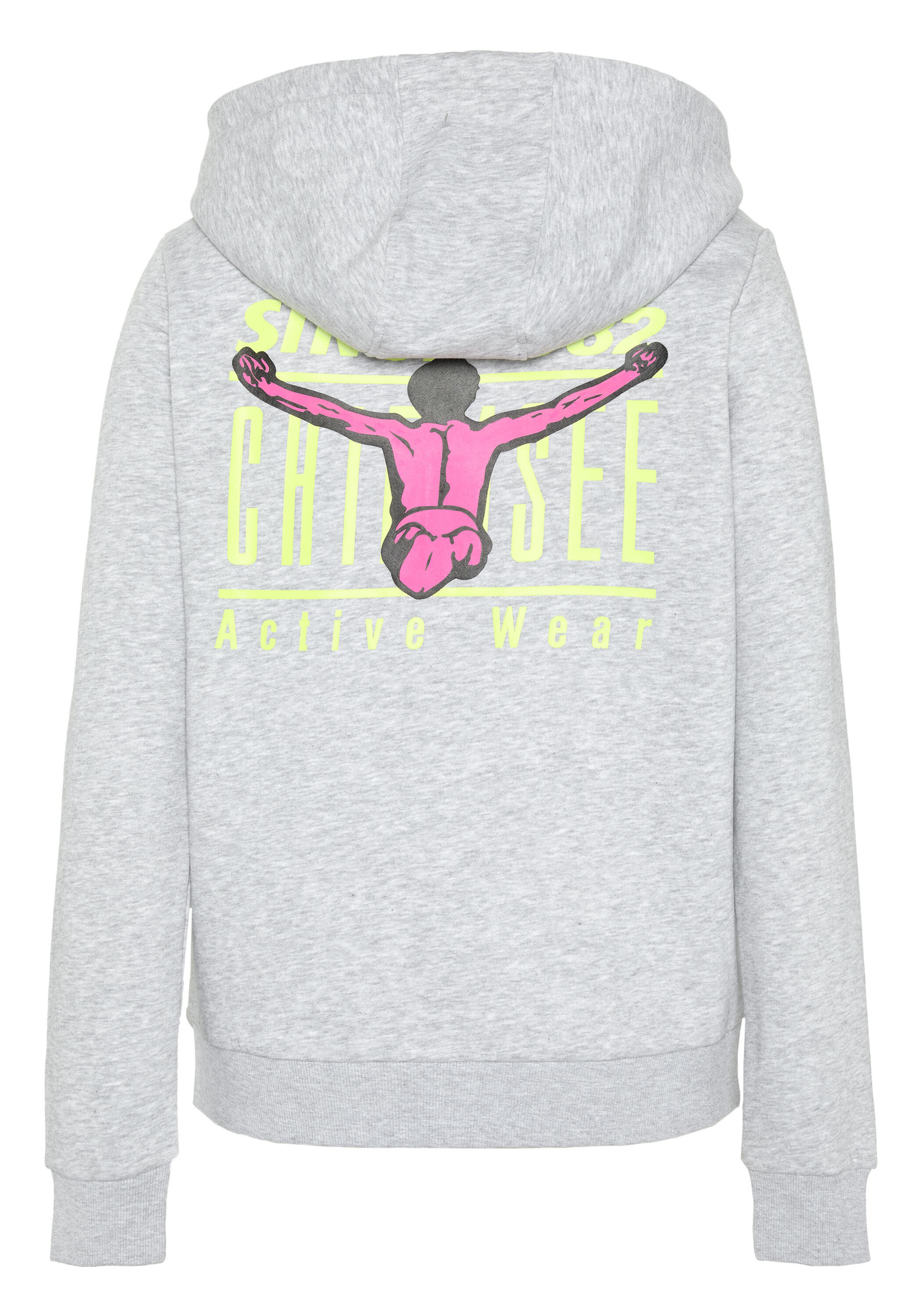 Sweatjacke mit großem Rückenprint 2/7