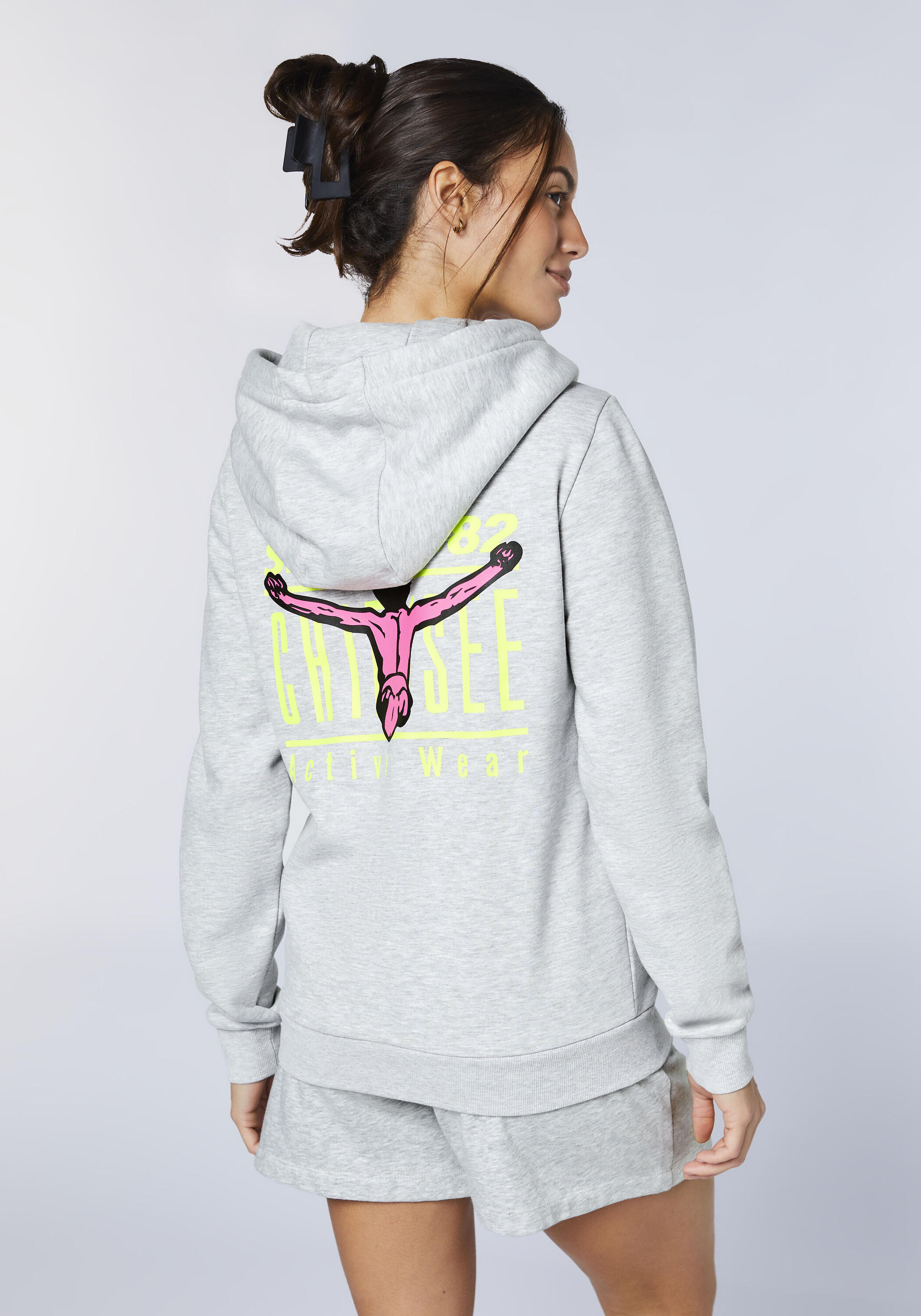 Sweatjacke mit großem Rückenprint 4/7