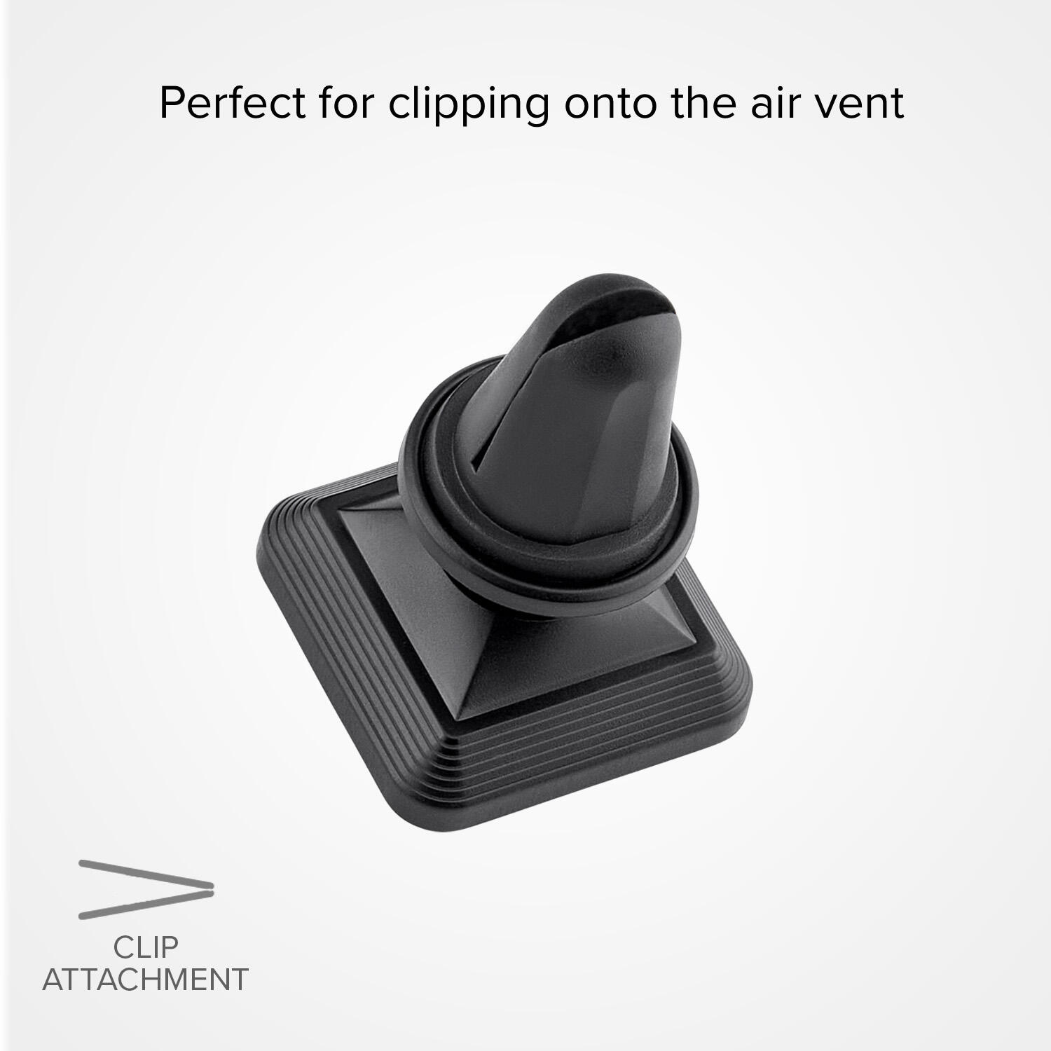 Supporto auto quadrato magnetico per telefono con fissaggio a clip 3/4