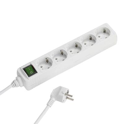 Stekkerdoos met 5 schuko-stopcontacten