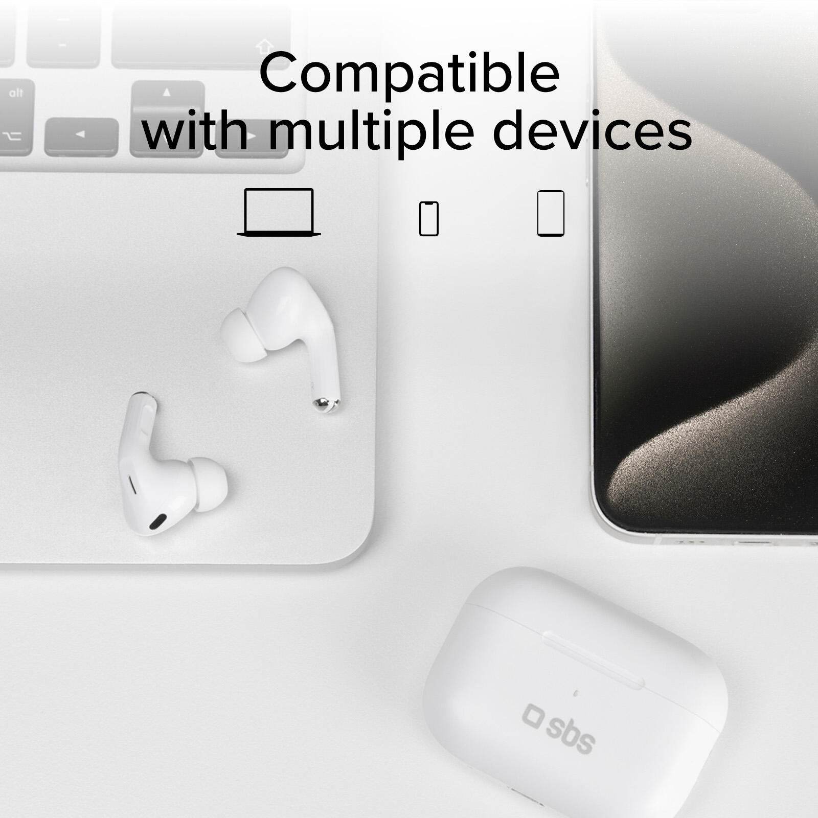 Écouteurs TWS compatibles avec la recharge sans fil 4/7