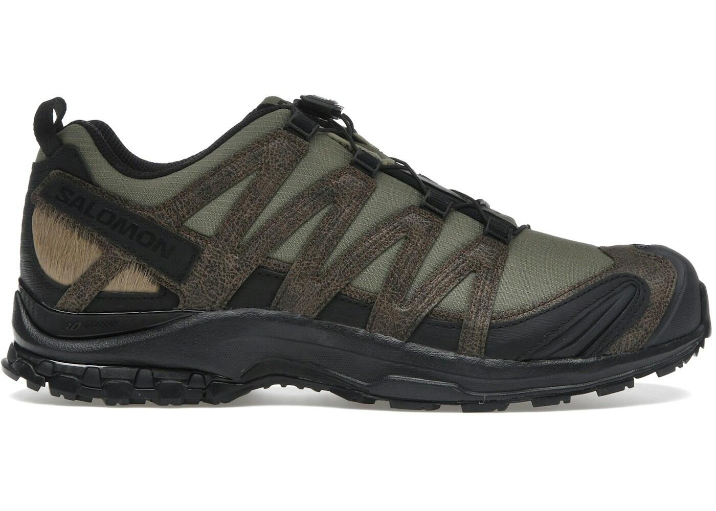 Salomon XA Pro 3D Distressed Leather Dark Earth Black Deep Lichen Green 2/2