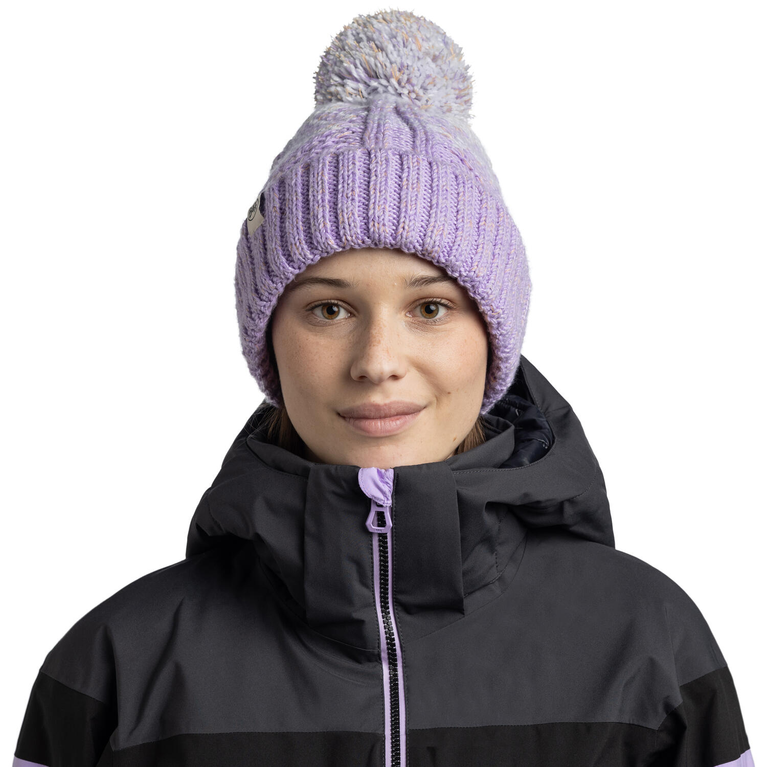 Gorro Knitted & Fleece Band Mujer Buff Morado 5/7