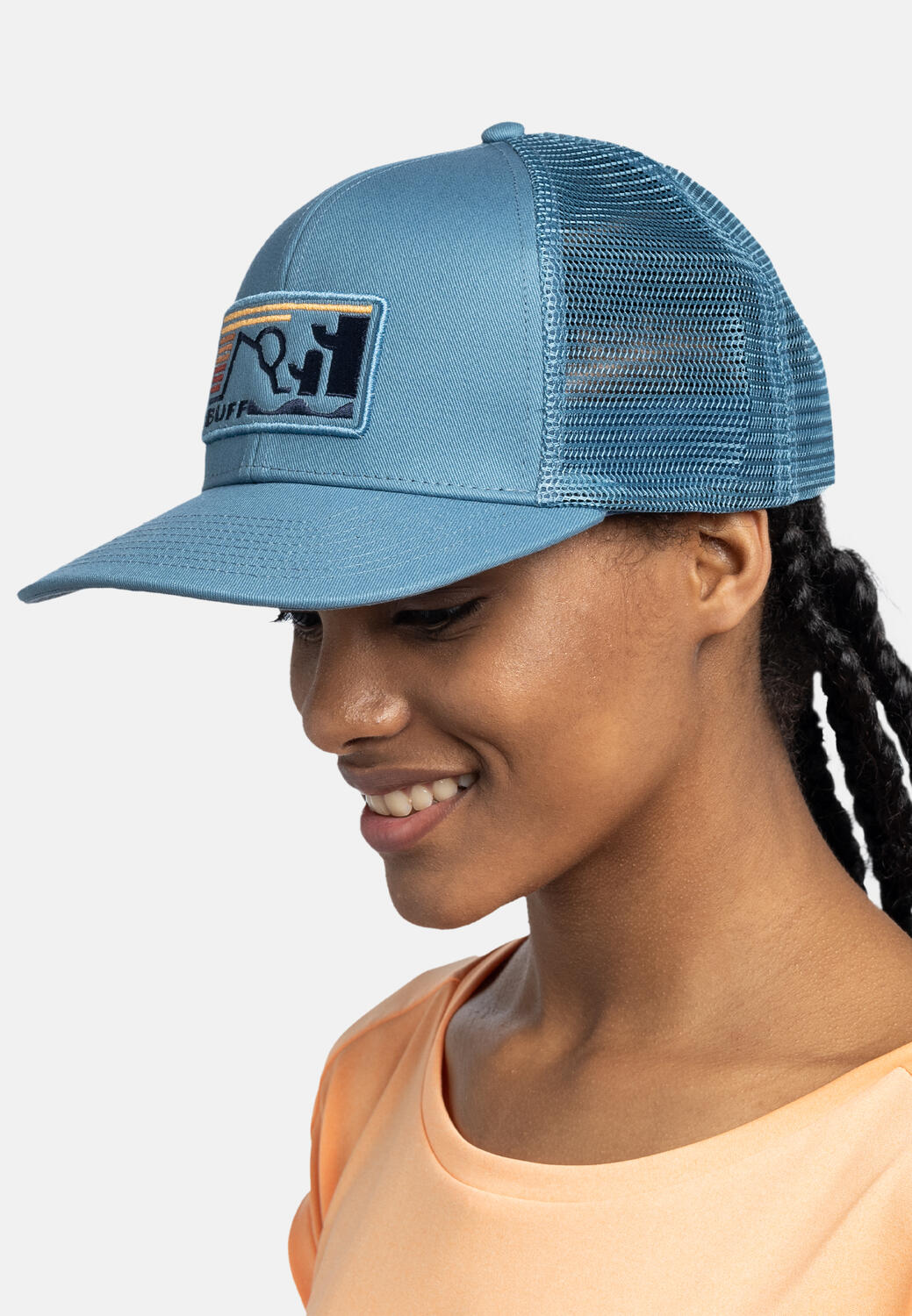 Buff Explore Trucker Cap Blue 5/7