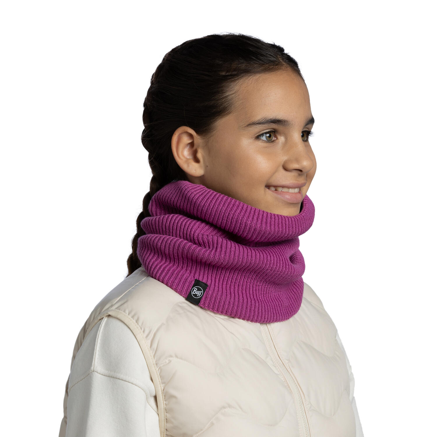 Braga de cuello Knitted & Fleece Unisex Buff Morado ÚNICA 3/5