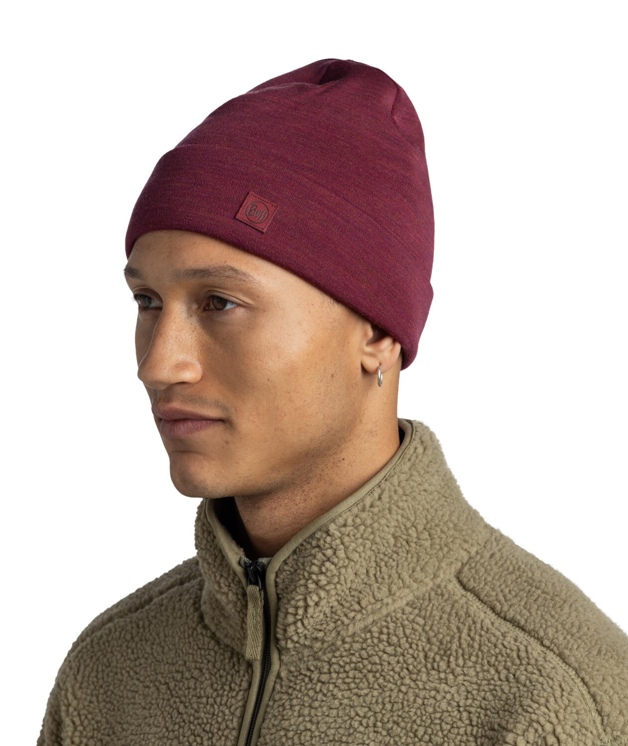 Gorro Merino Heavyweight Unisex Buff Gris 3/6