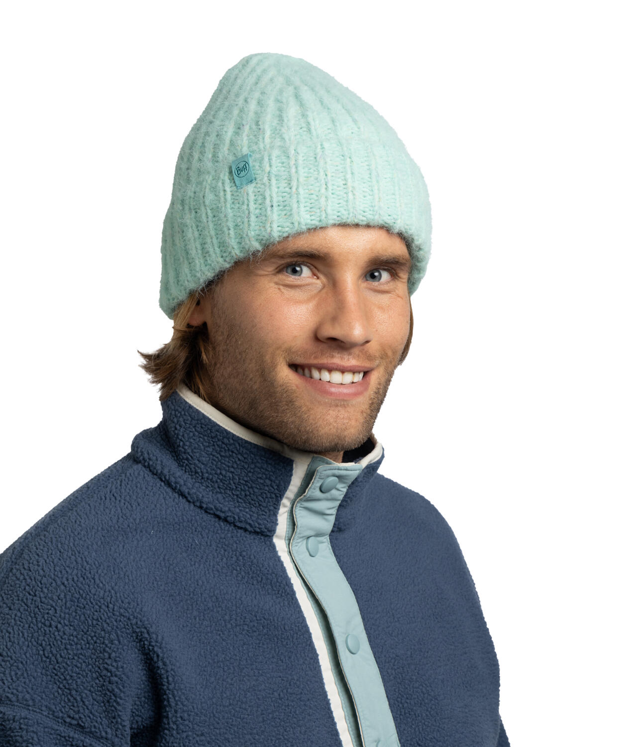 Bonnet BUFF Eyla Mint vert - laine, doublure polaire, isolation PrimaLoft® 3/5