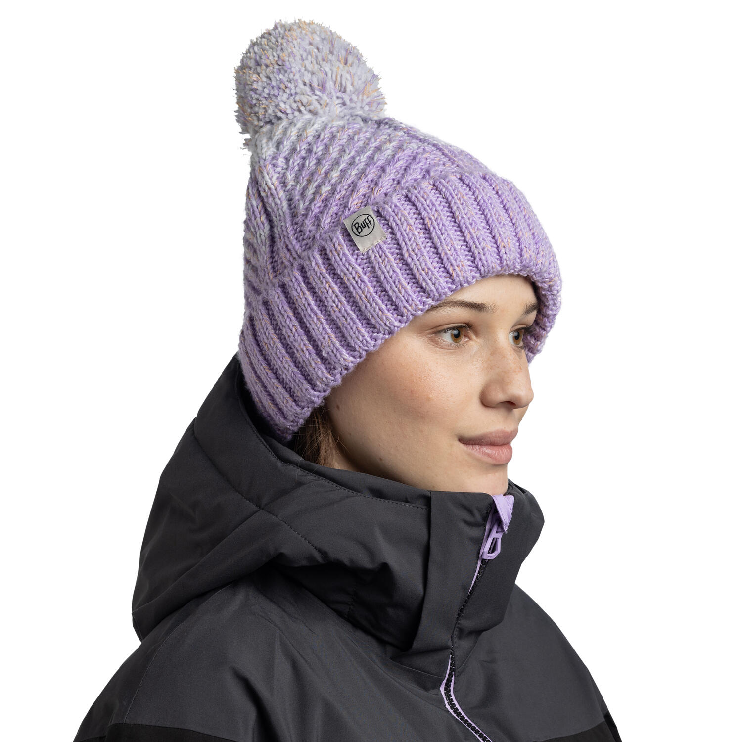 Gorro Knitted & Fleece Band Mujer Buff Morado 6/7