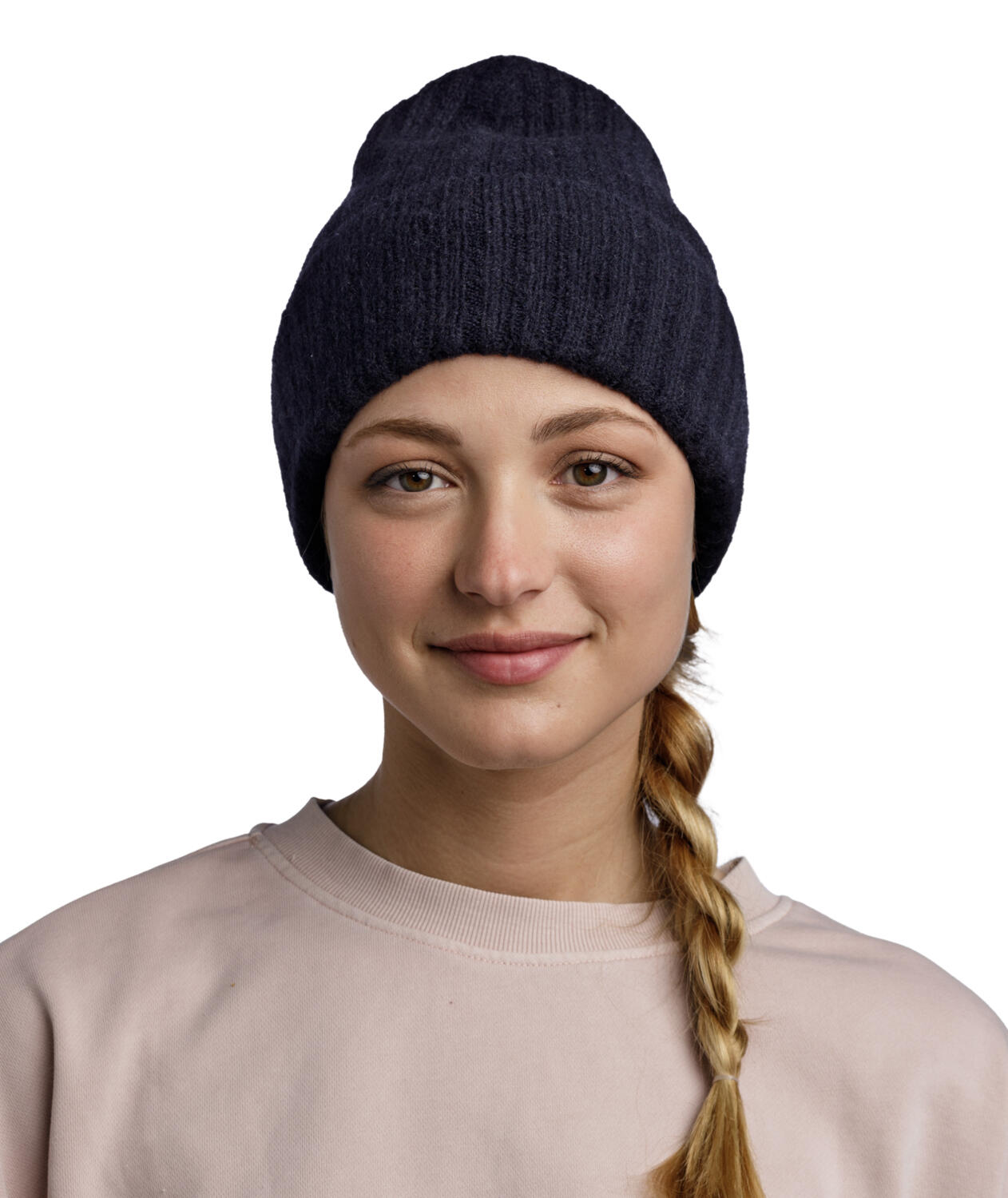 Gorro Knitted Unisex Buff Azul oscuro 3/6