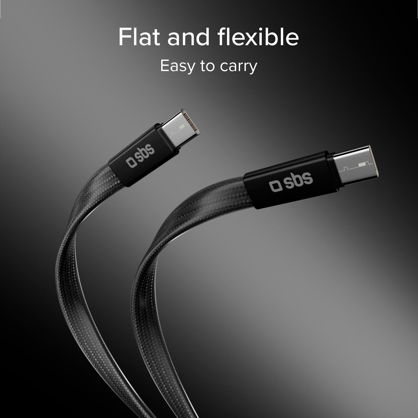 Câble fin pour charge et données avec connecteurs USB-C 2.0, 1 m 3/7