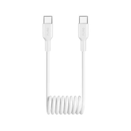 Kabel spiralny USB-C do USB-C w TPU, 1m