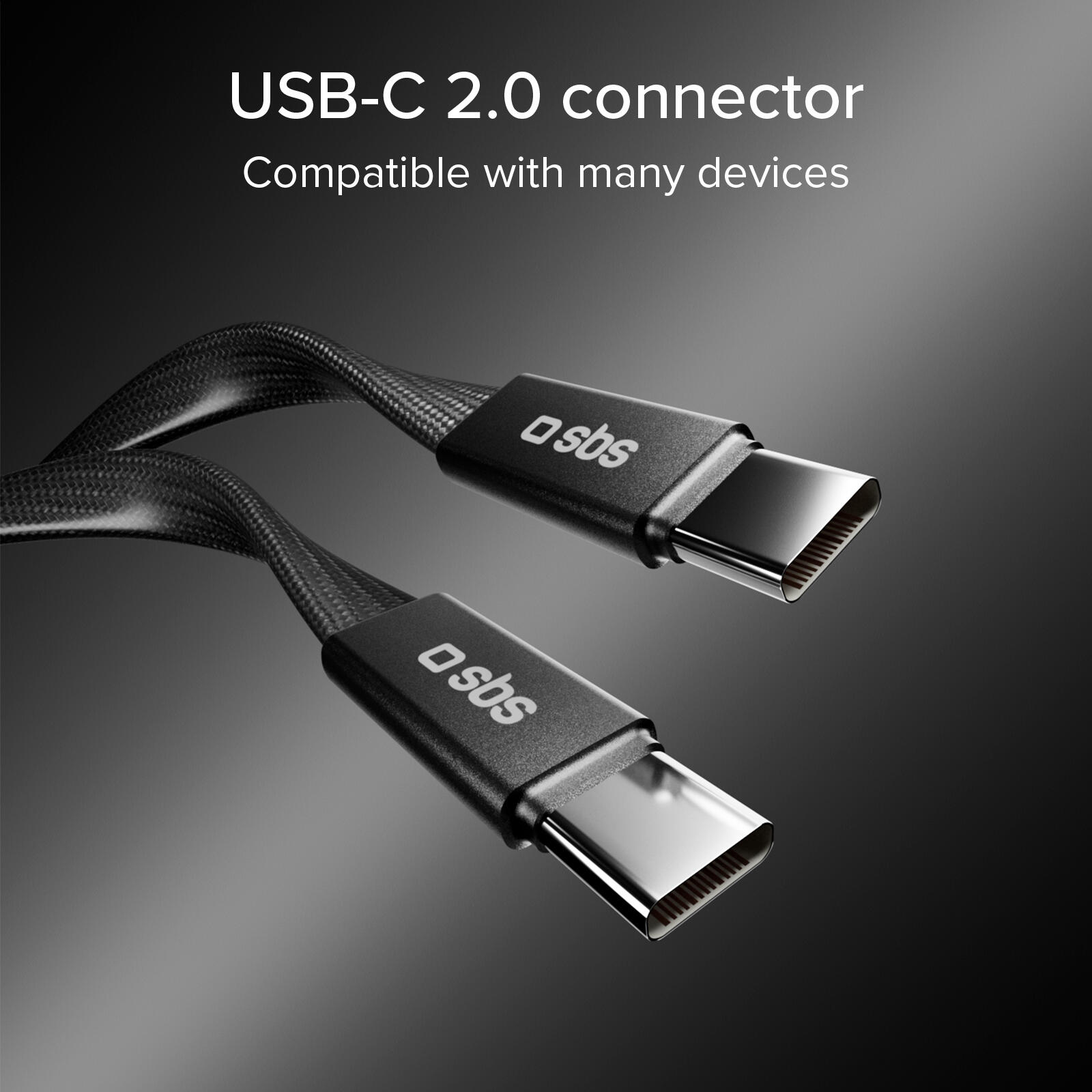 Câble fin pour charge et données avec connecteurs USB-C 2.0, 1 m 5/7