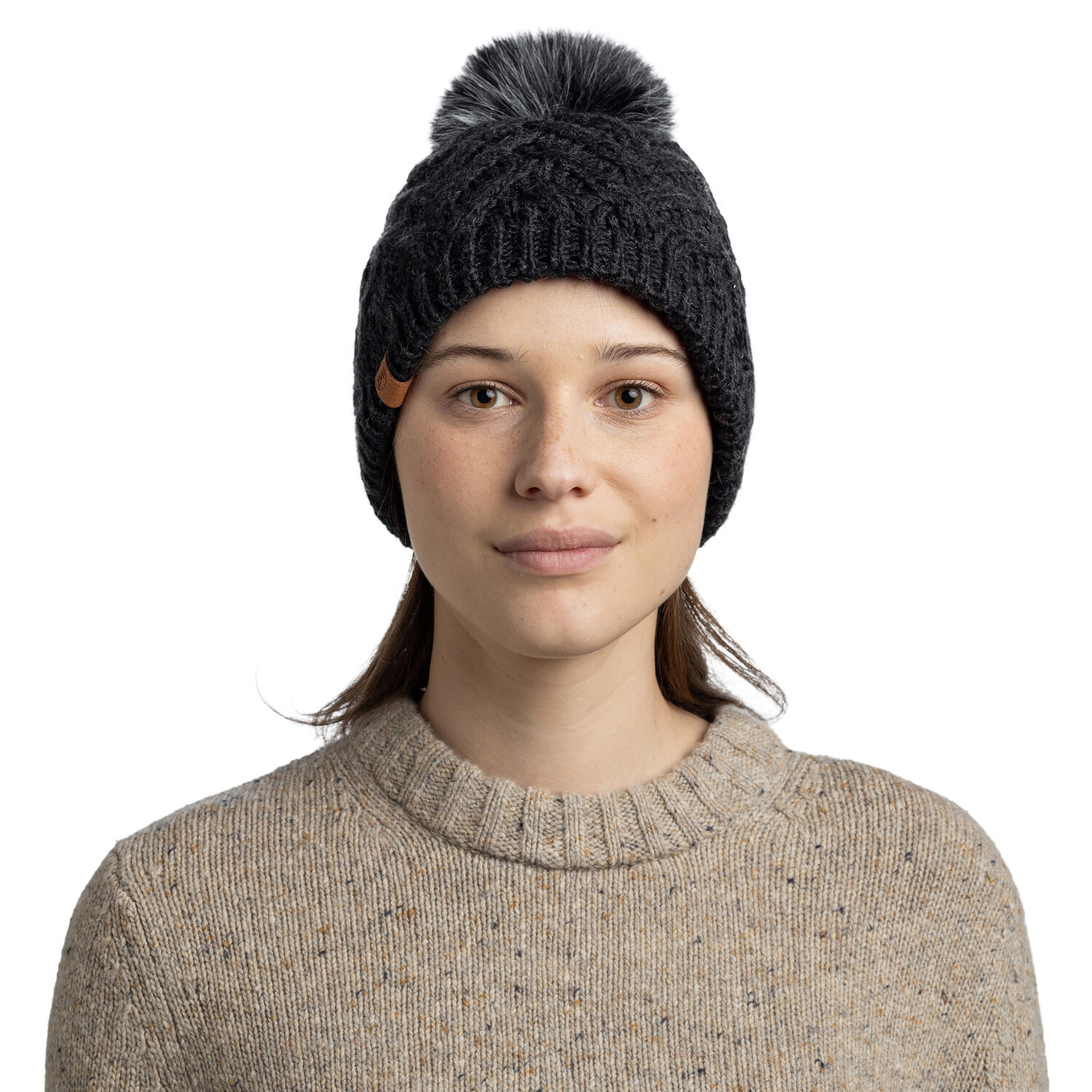 Gorro Knitted & Fleece Band Mujer Buff Gris oscuro ÚNICA 5/7