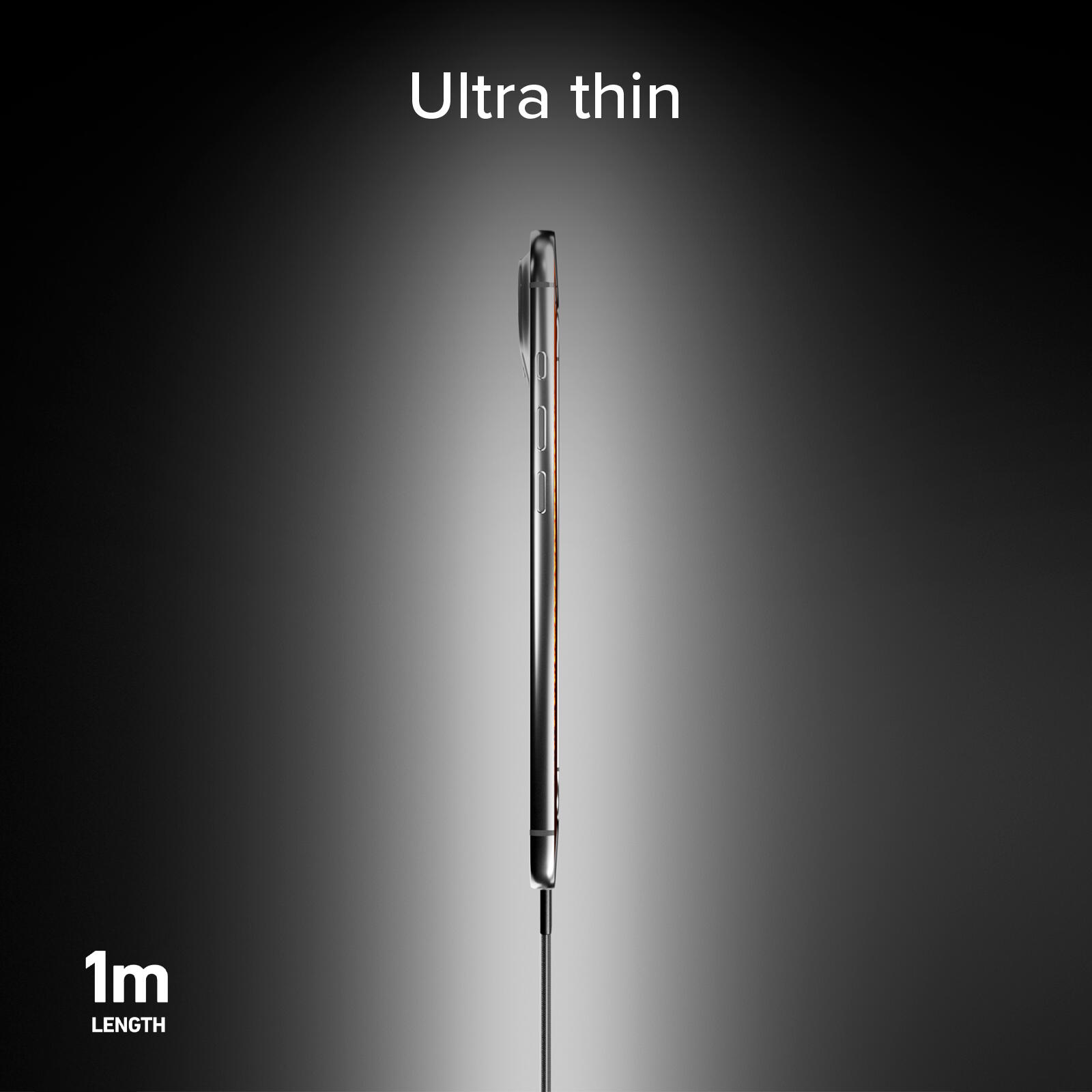 Câble fin pour charge et données avec connecteurs USB-C 2.0, 1 m 4/7