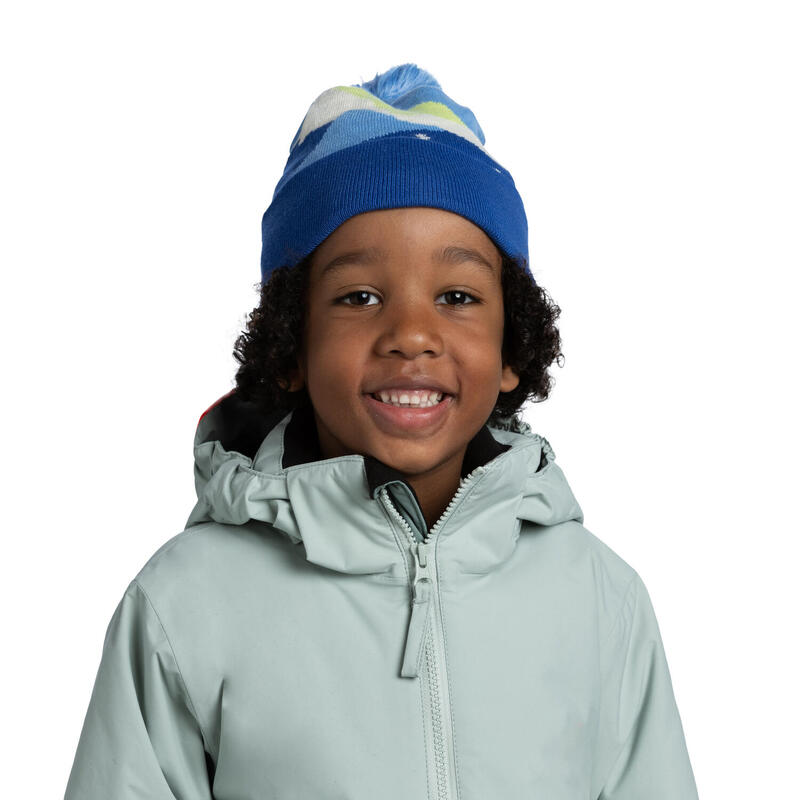 Căciulă Stam junior albastru cobalt - 93% materiale reciclate.