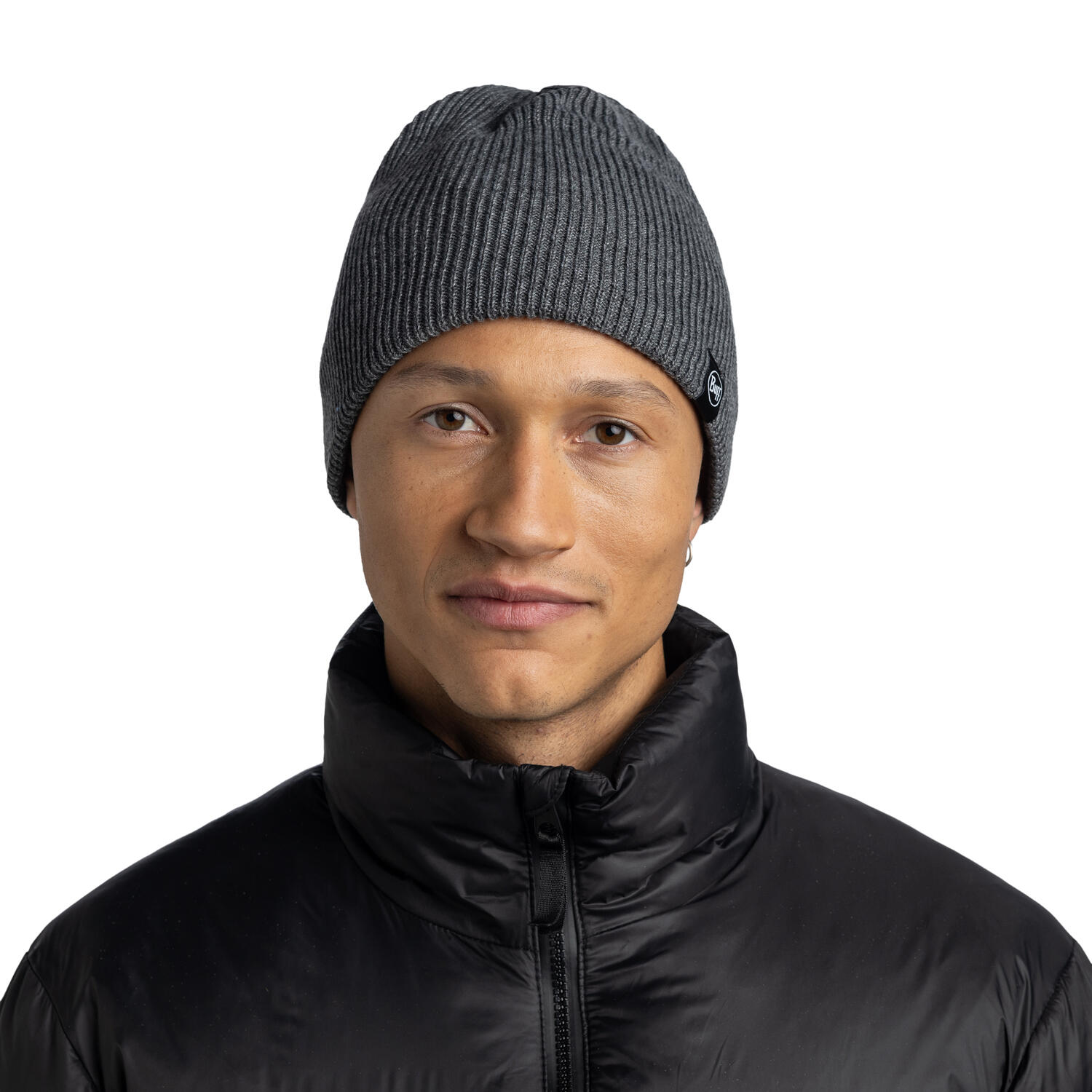 Gorro Knitted & Full Fleece Unisex Buff Gris 5/7