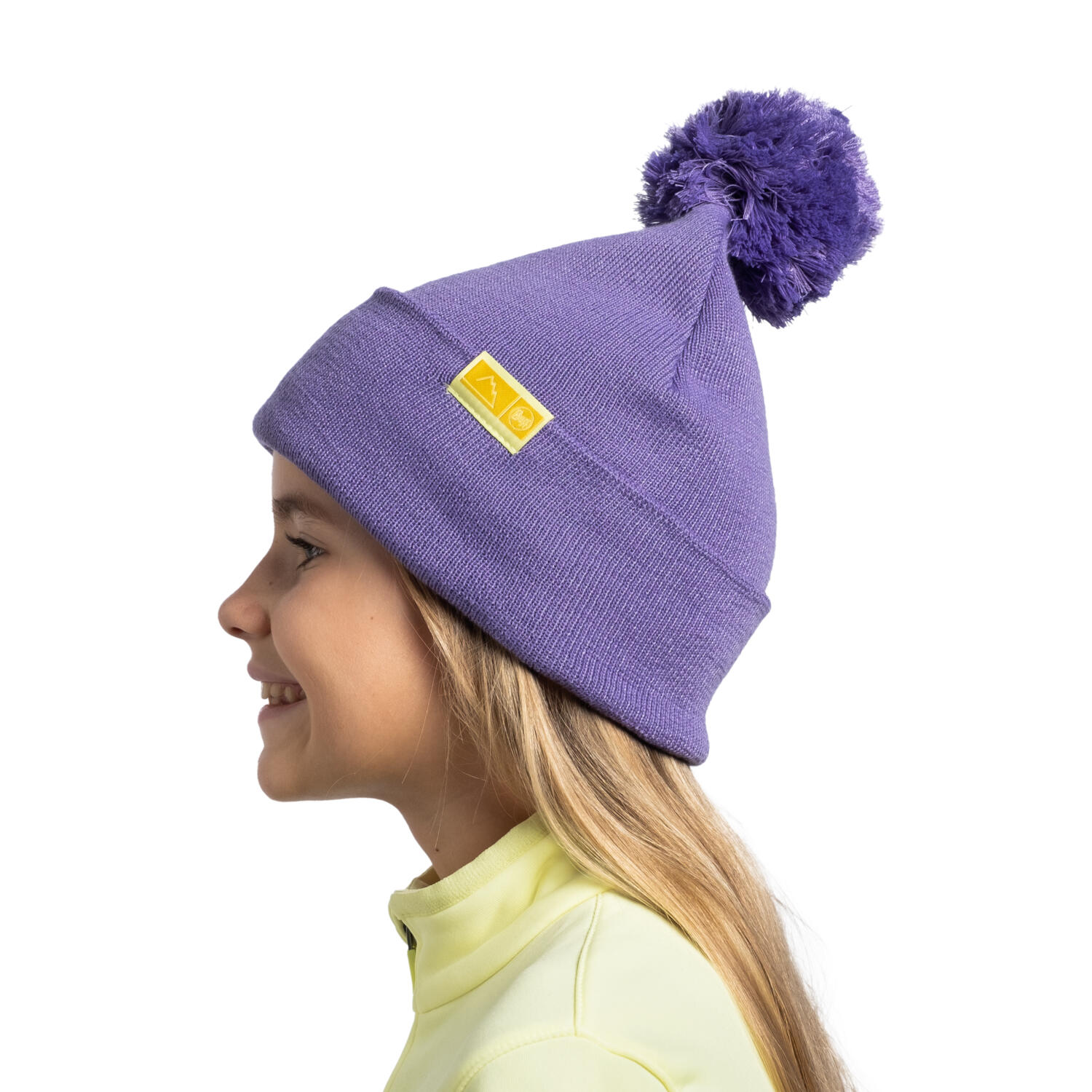 Gorro beanie de malha BUFF RICS JR roxo - Junior. 2/5