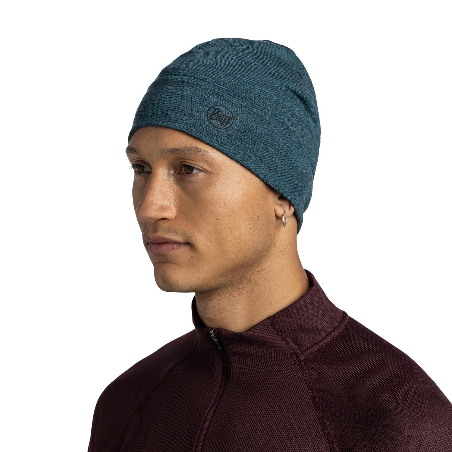 Gorro Merino Midweight Unisex Buff Verde 6/7