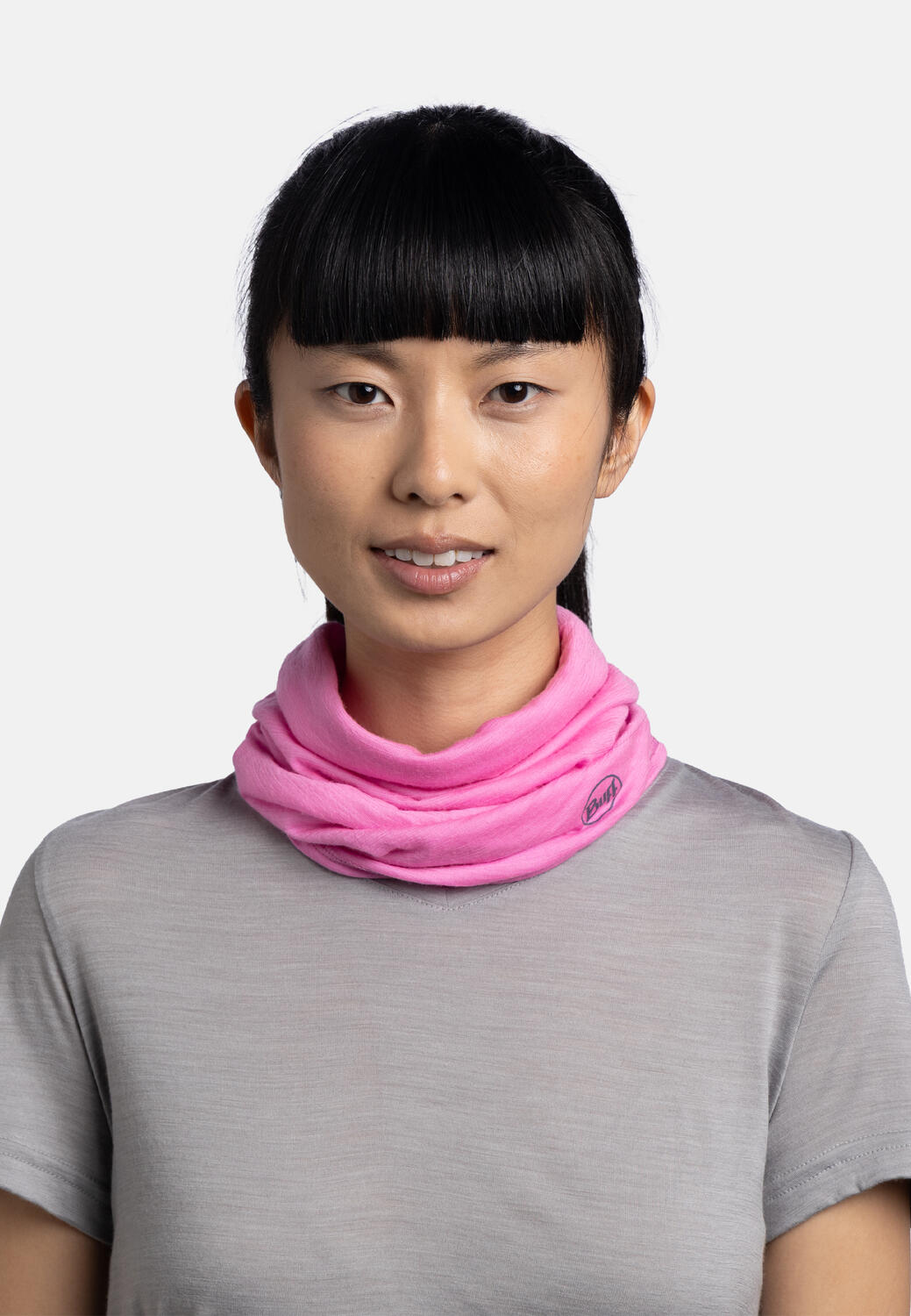 Braga de cuello Merino Lightweight Unisex Buff Rosa 5/7