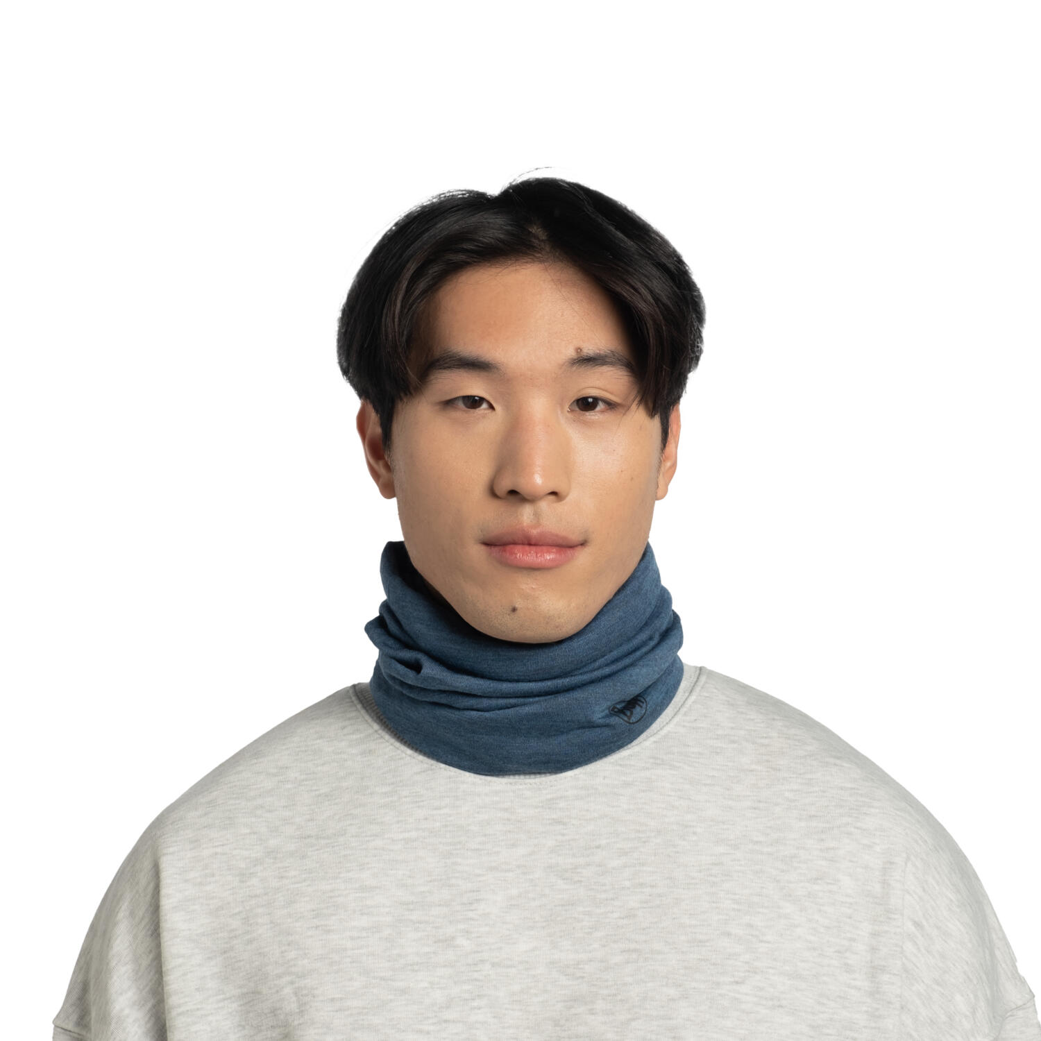 Braga de cuello Merino Midweight Unisex Buff Gris 5/7